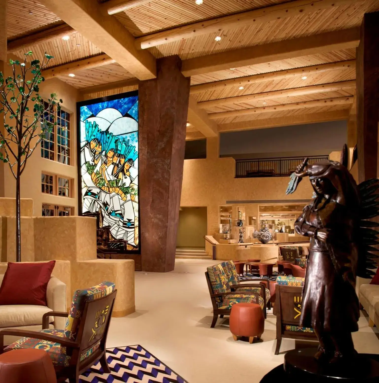 Lobby or reception in Hilton Santa Fe Buffalo Thunder Lobby or reception in Hilton Santa Fe Buffalo Thunder