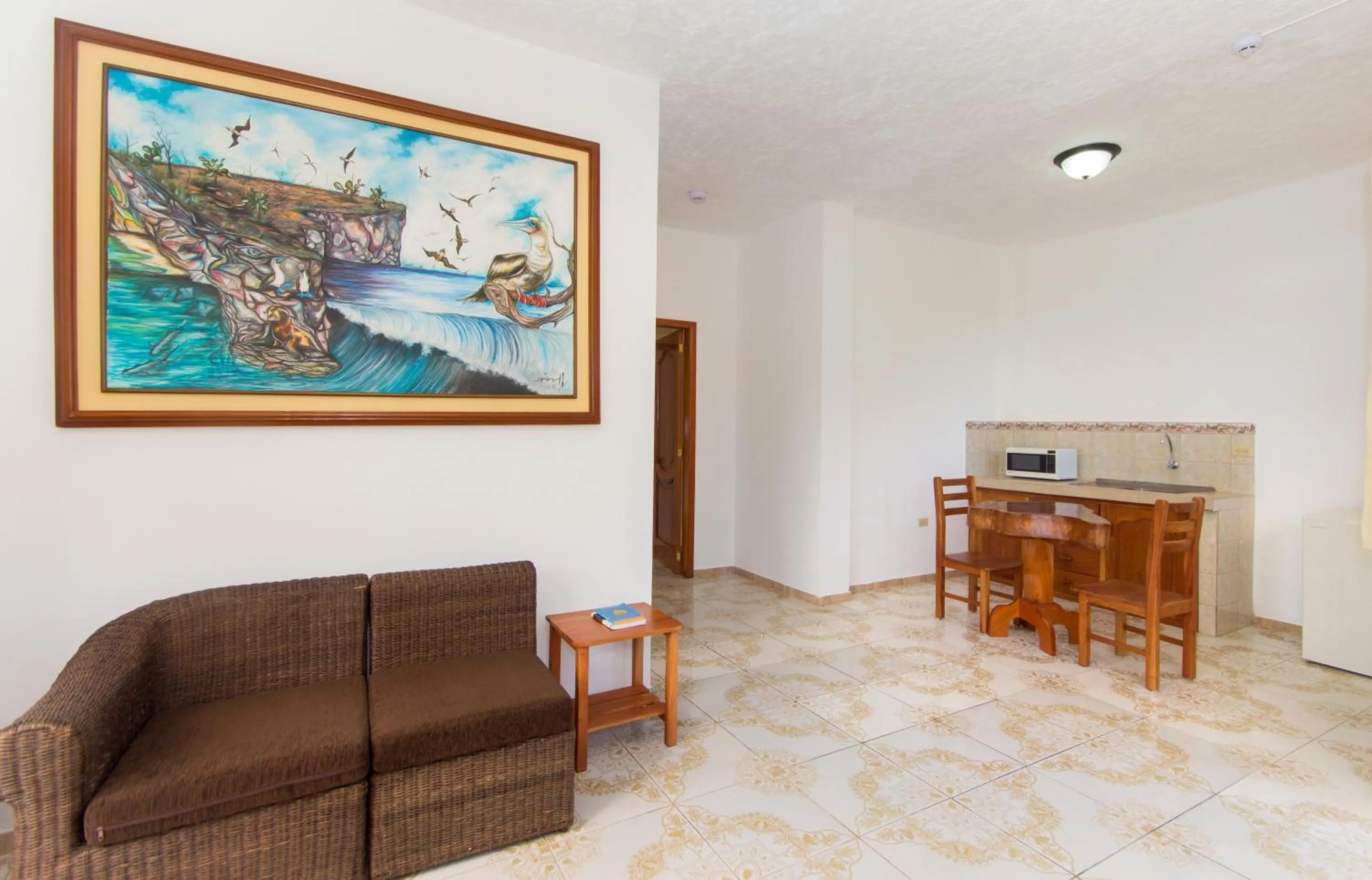 Living room in Hotel Twin Galápagos