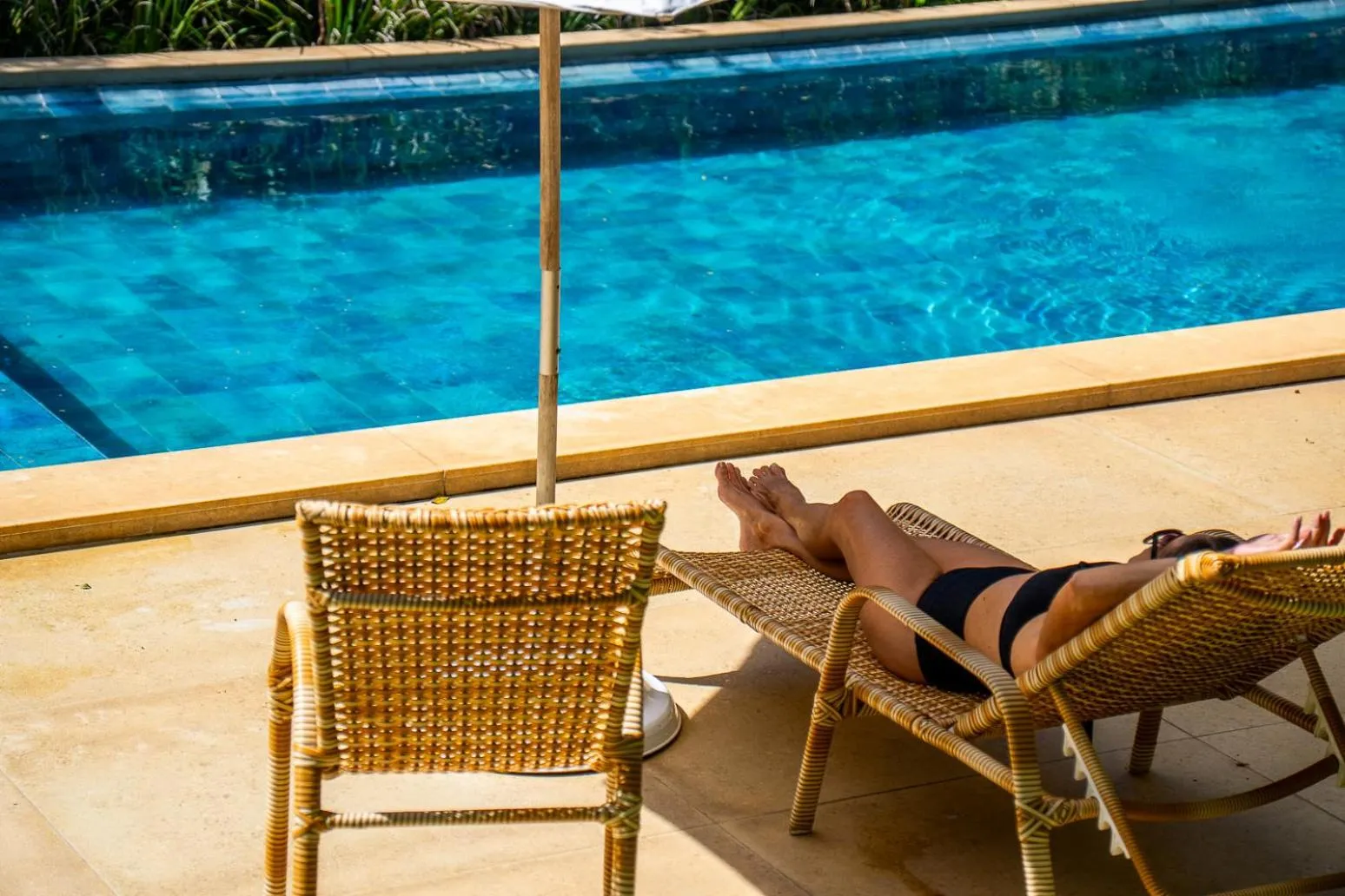 Pool view in Pousada Vila Pitanga
