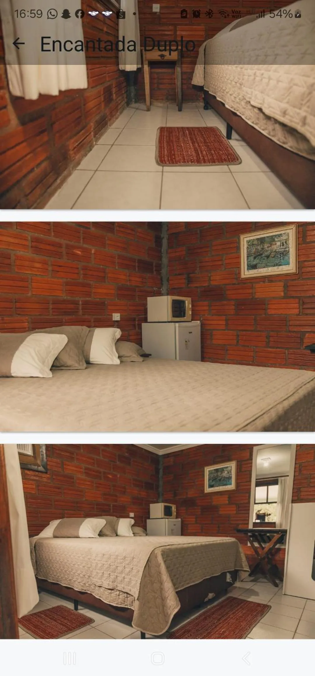 Bed in A Ilha Verde Hotel Pousada na Praia