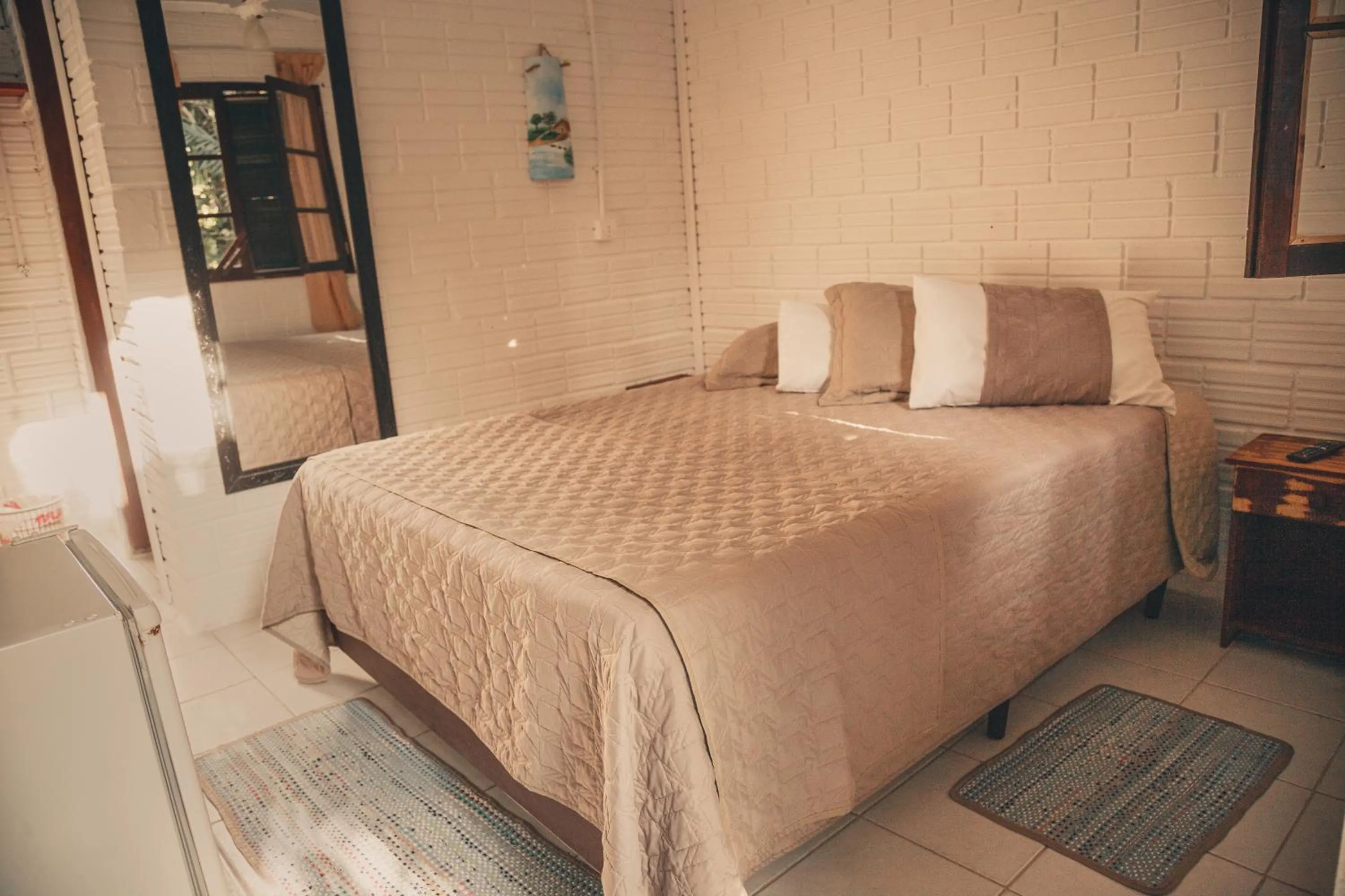 Bed in A Ilha Verde Hotel Pousada na Praia