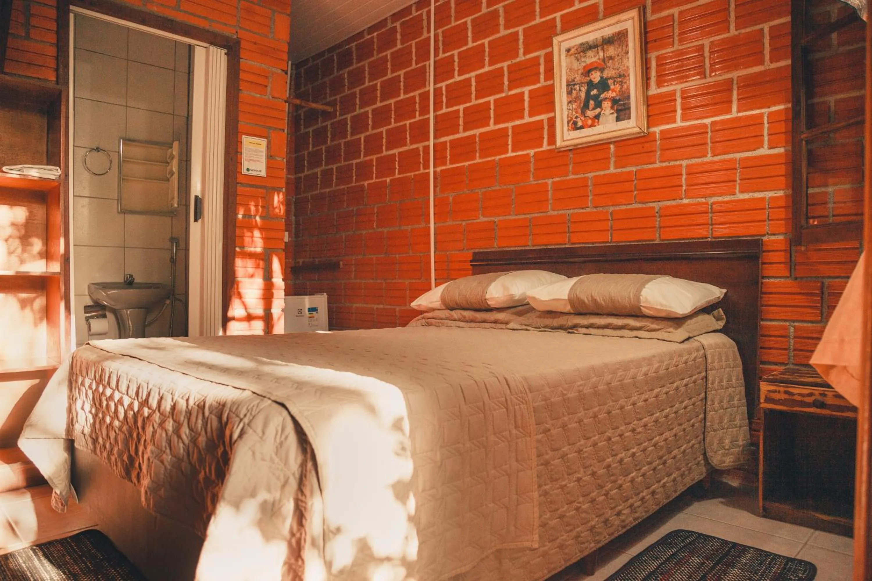 Bed in A Ilha Verde Hotel Pousada na Praia