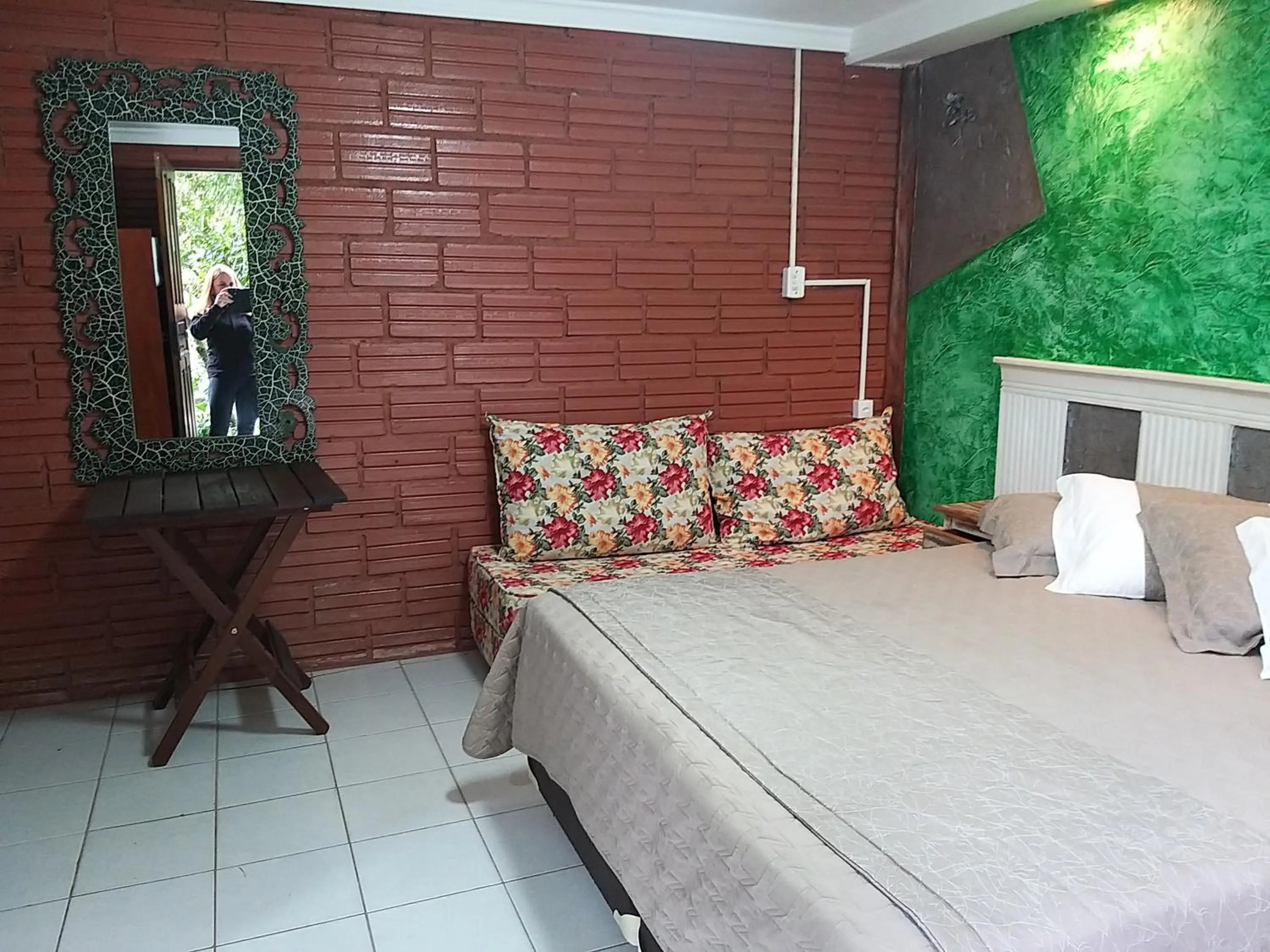 Bed in A Ilha Verde Hotel Pousada na Praia