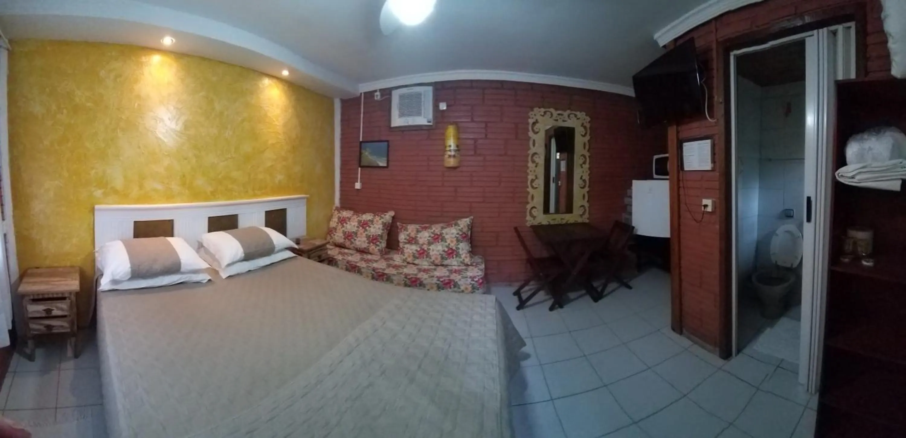 Bed in A Ilha Verde Hotel Pousada na Praia