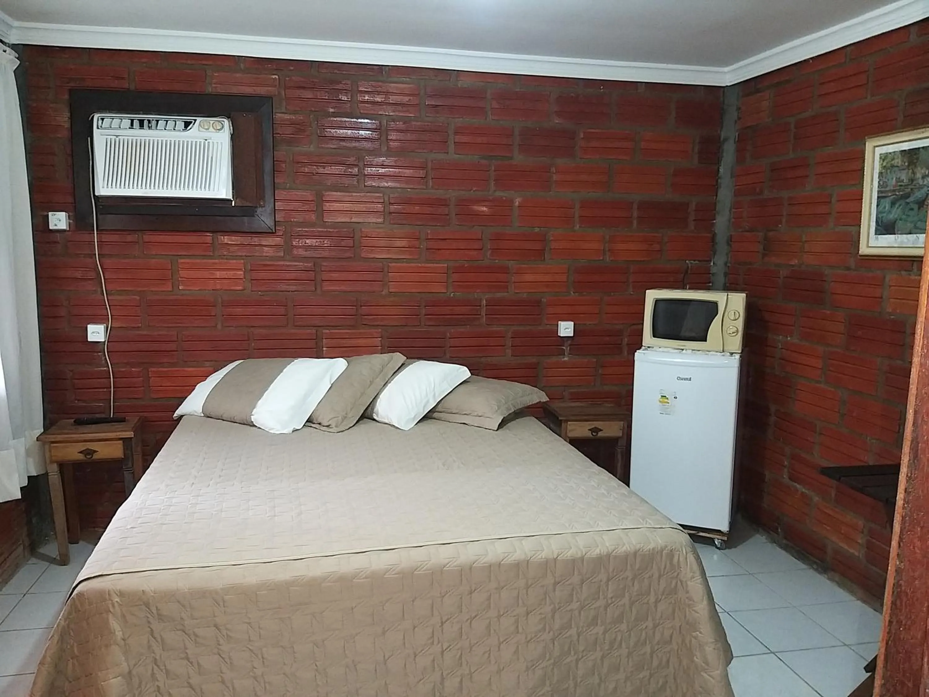 Bed in A Ilha Verde Hotel Pousada na Praia