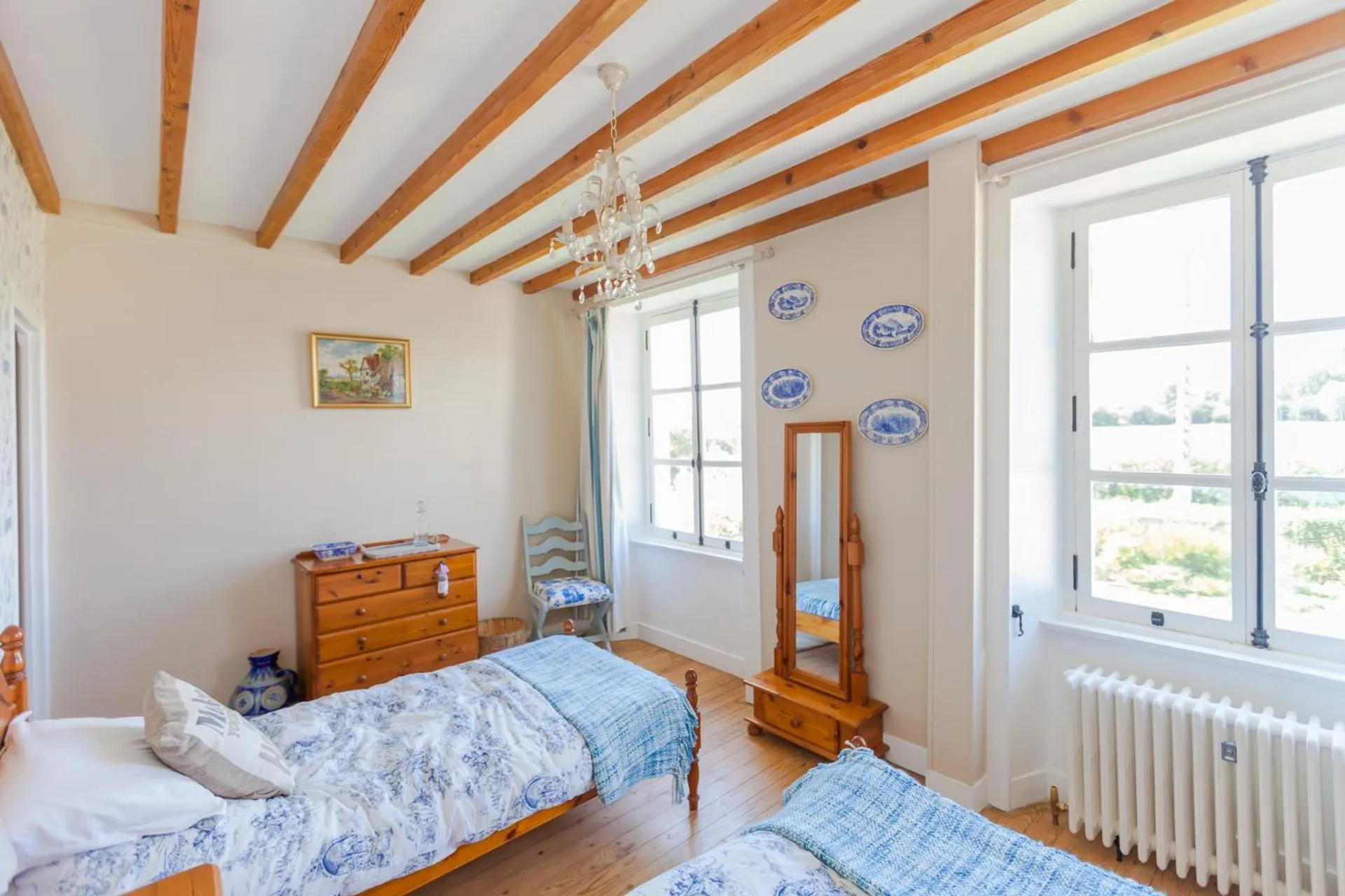 Bed in The Old Farm of Amfreville