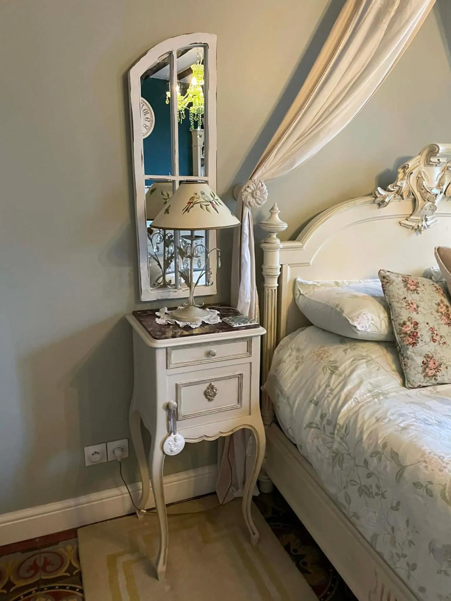 Bed in The Old Farm of Amfreville Chambre d' Hotes & Table d' Hotes