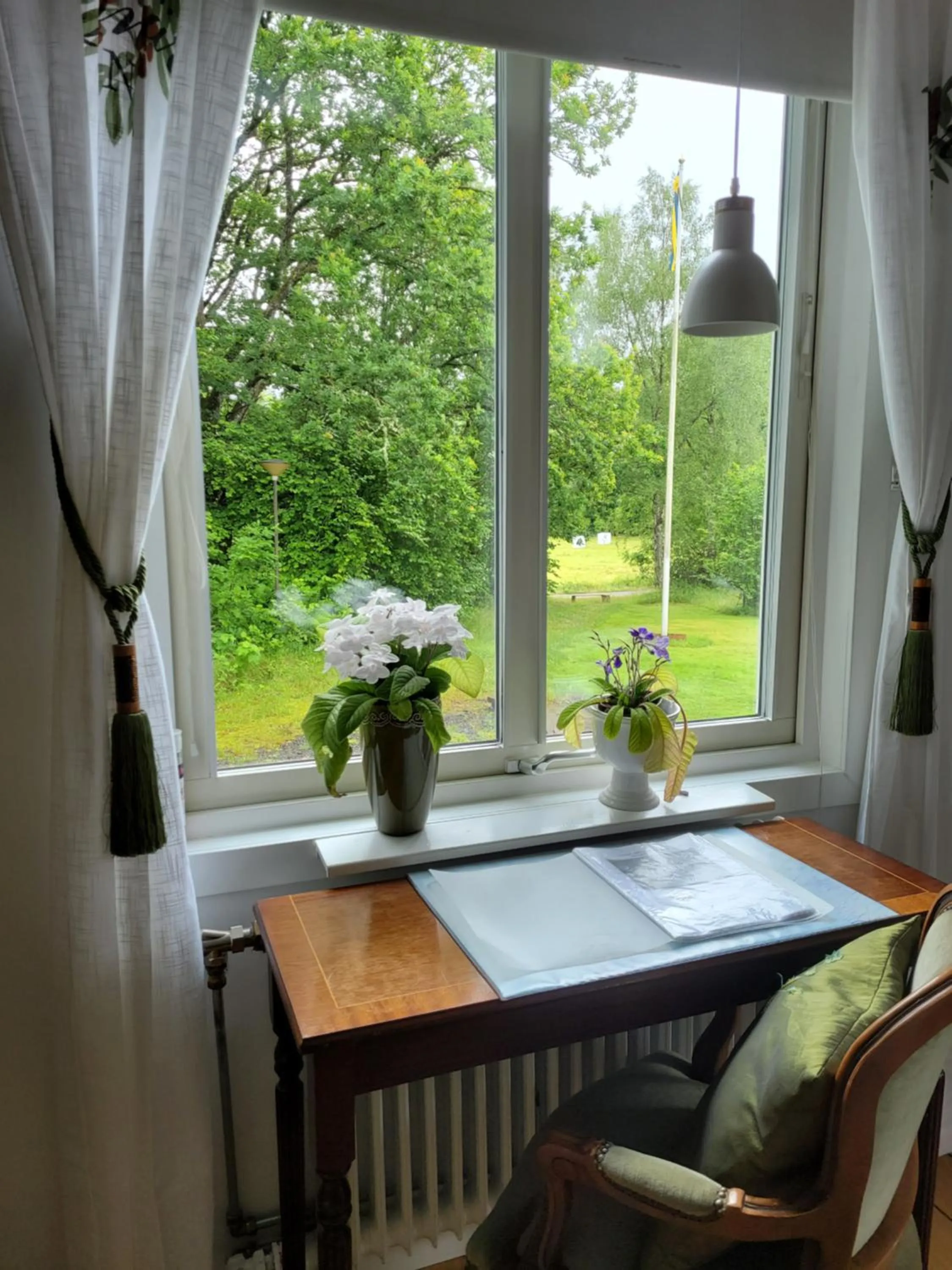 Garden view in Villa Ekegården