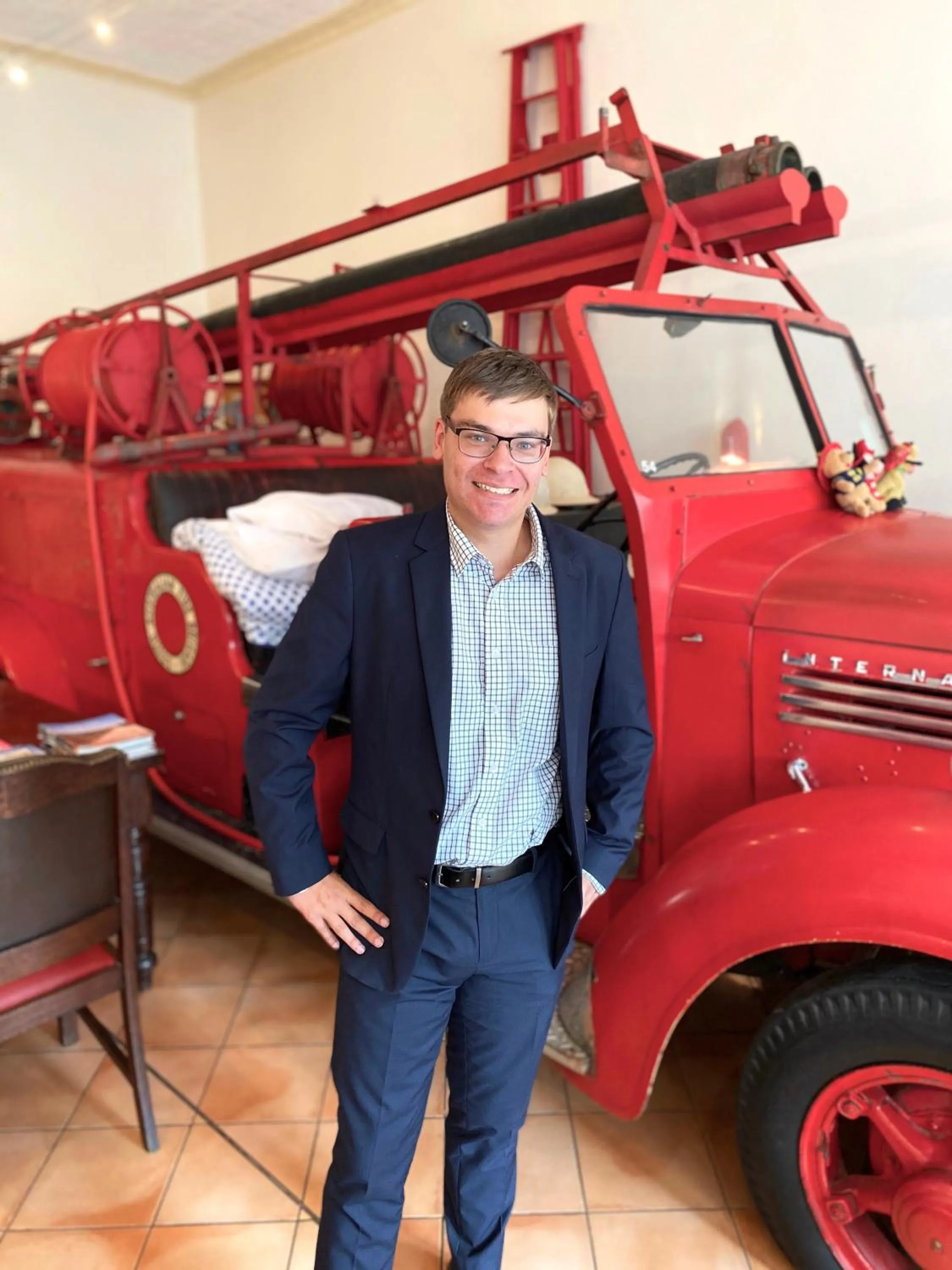 People in Fire Station Inn