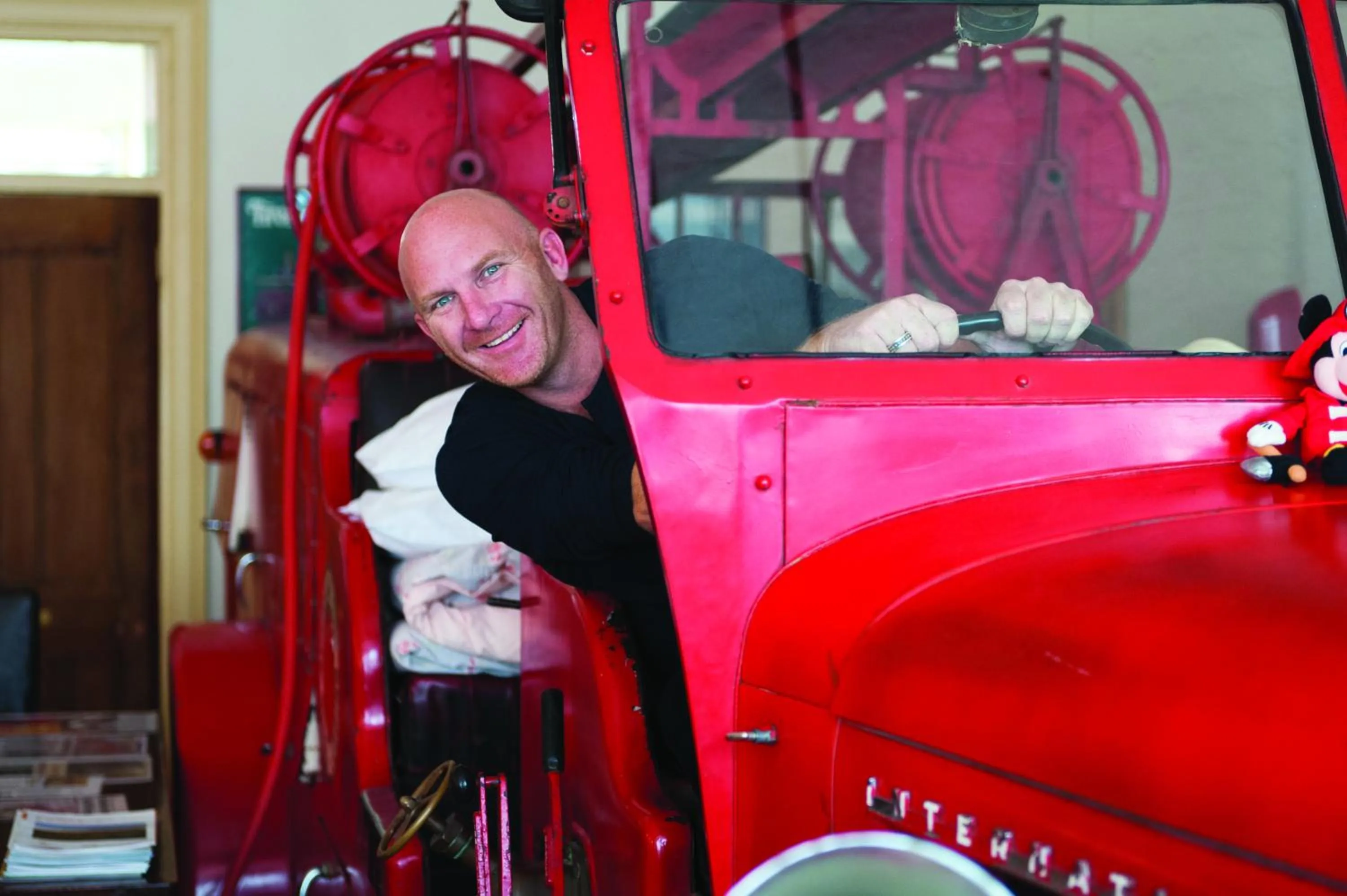 People in Fire Station Inn