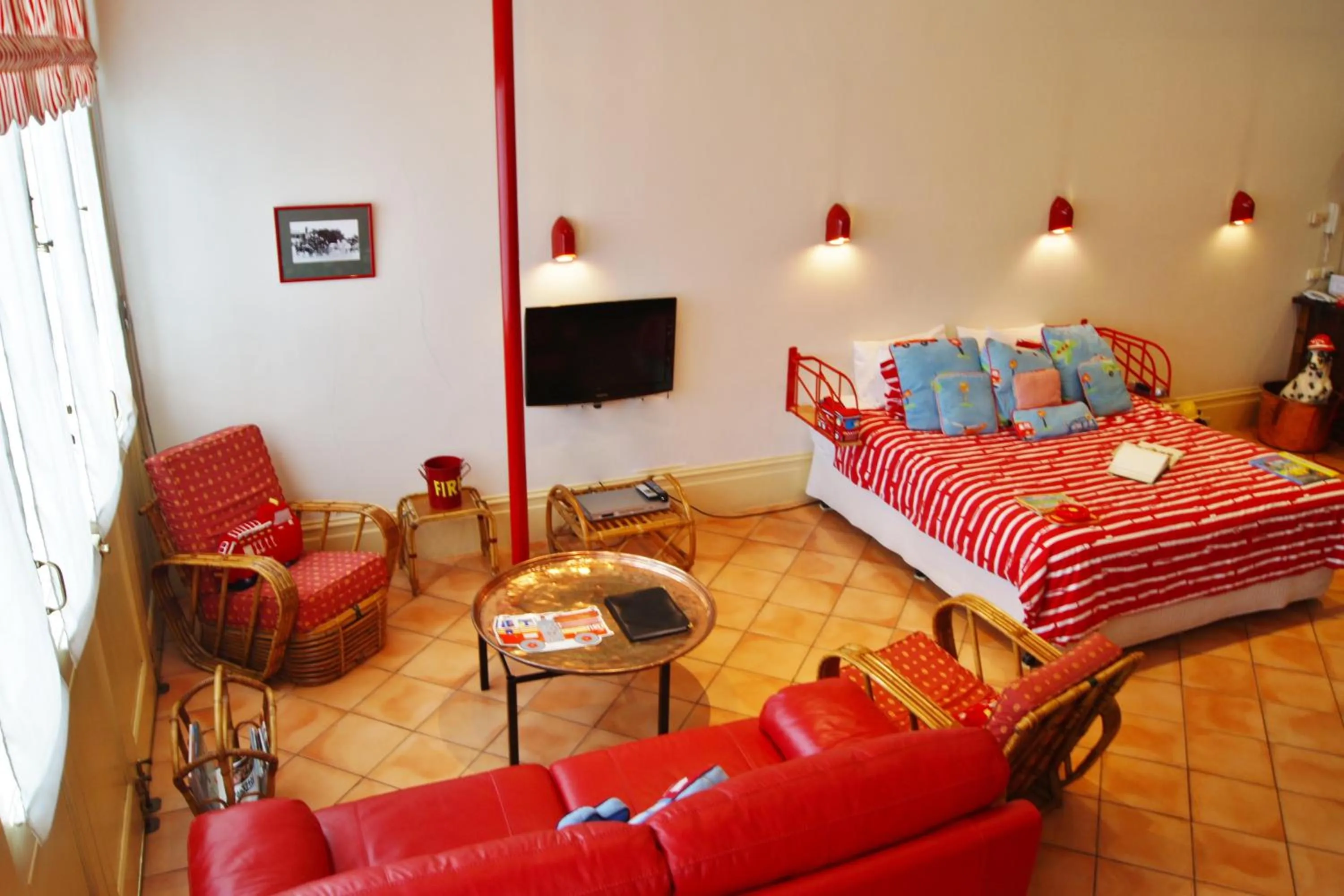 Bed in Fire Station Inn