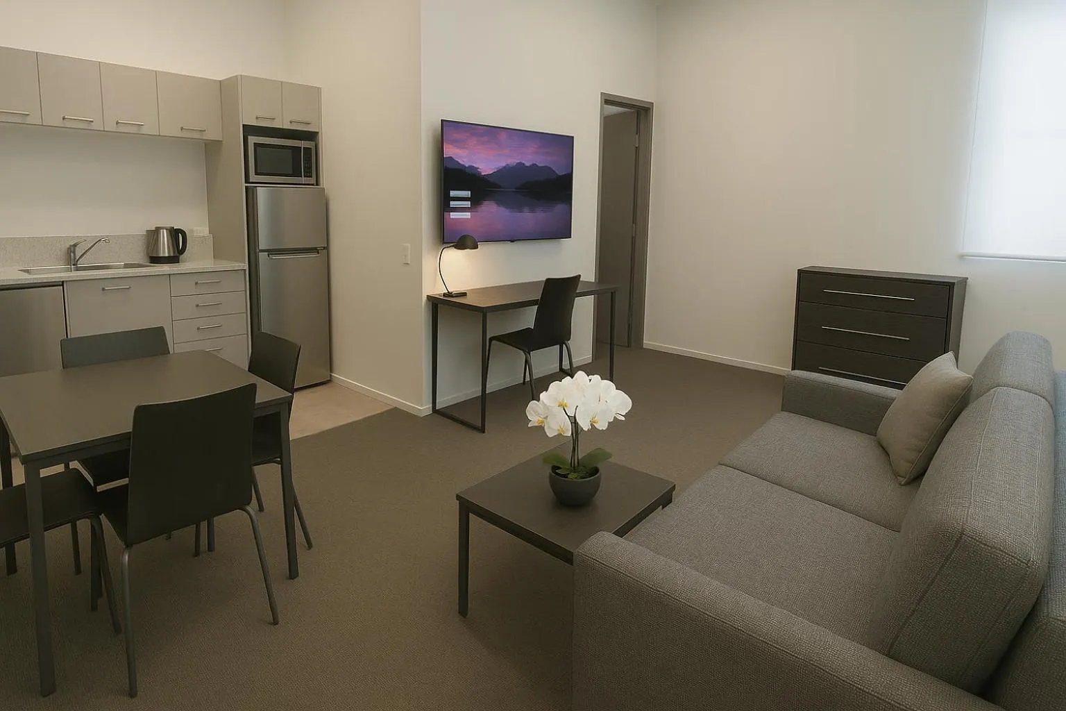 TV and multimedia in Quest New Plymouth CBD Apartment Hotel