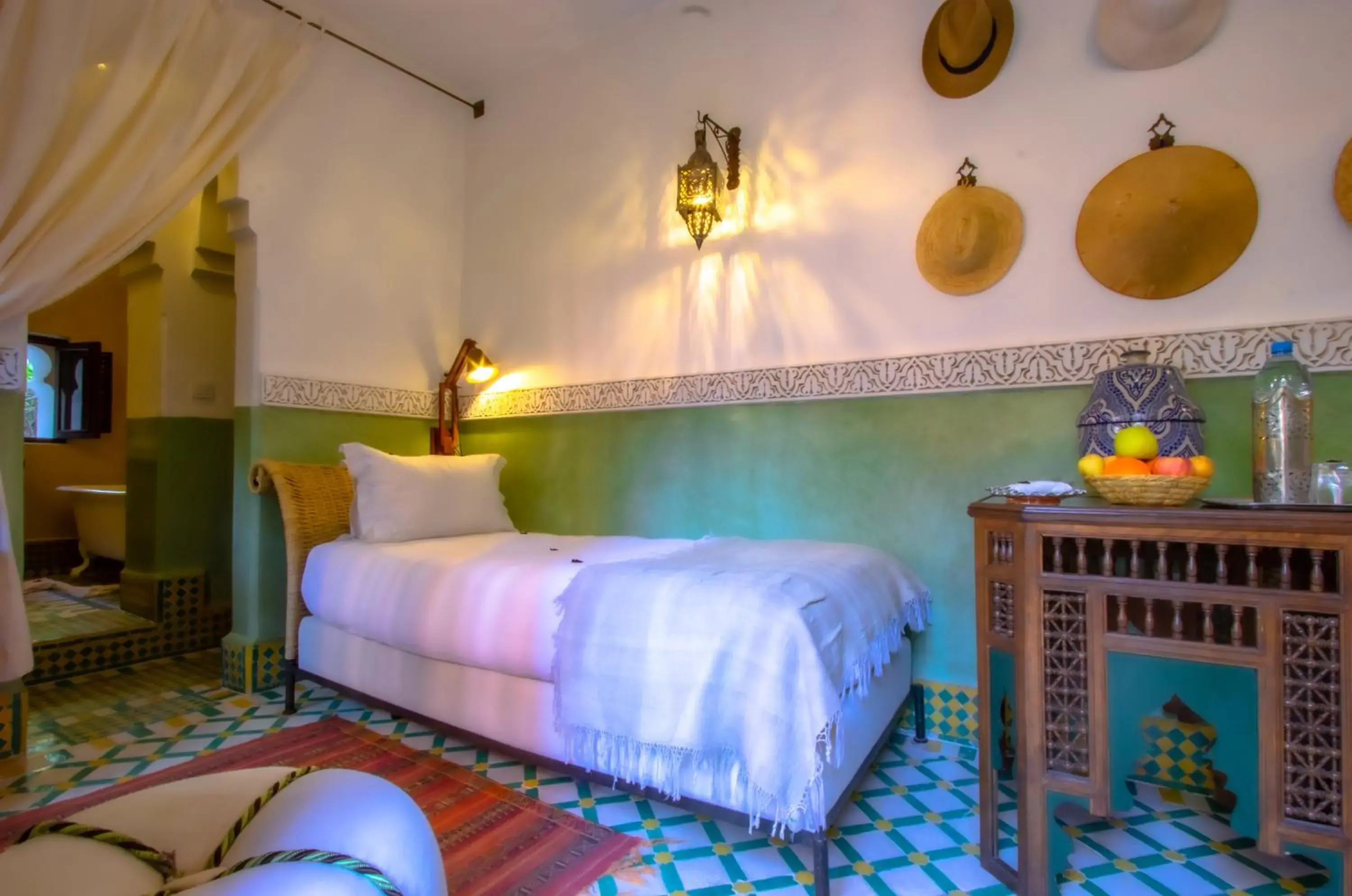 Bedroom, Bed in Riad Kaiss By Anika Bedroom, Bed in Riad Kaiss By Anika