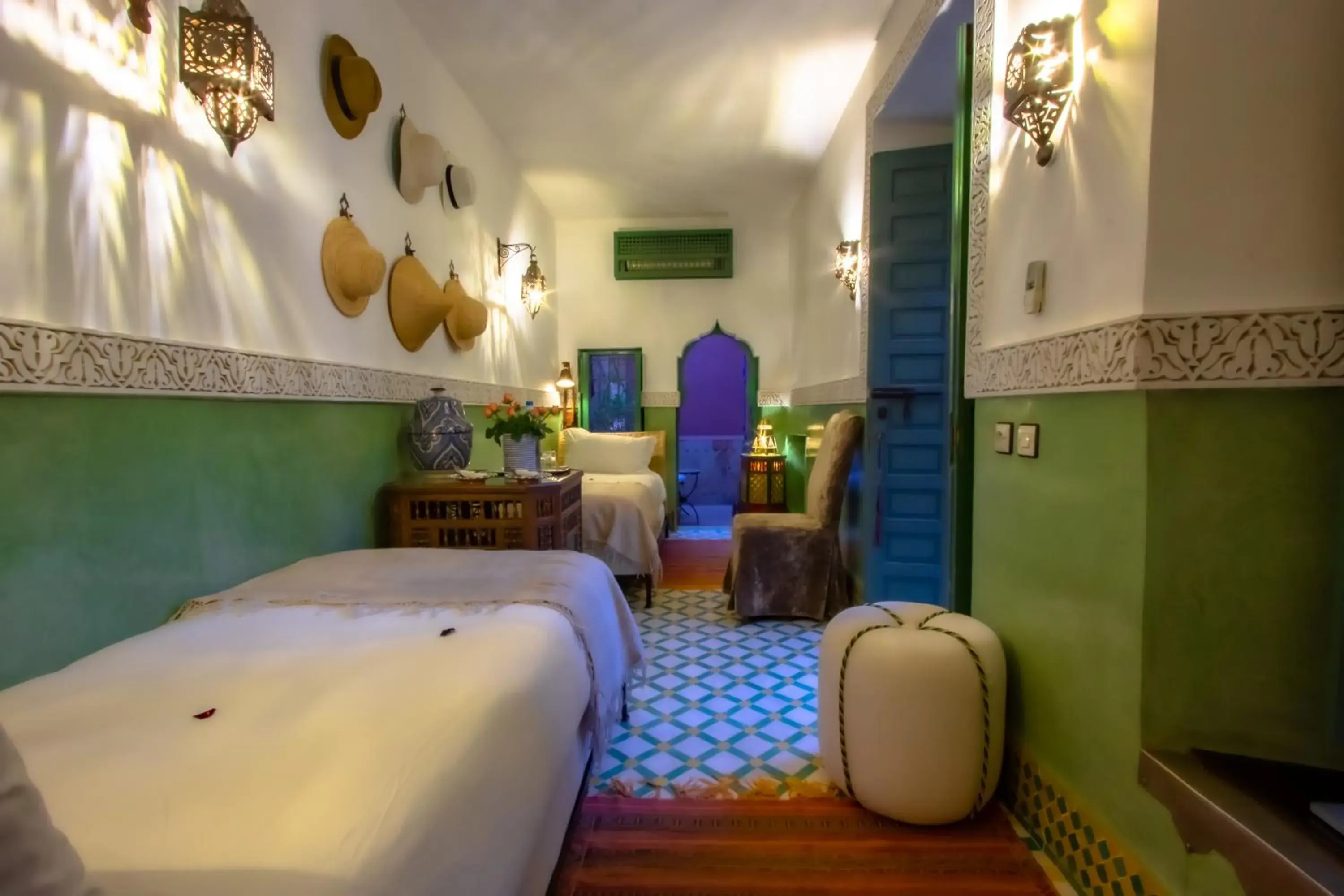 Bedroom, Bed in Riad Kaiss By Anika Bedroom, Bed in Riad Kaiss By Anika
