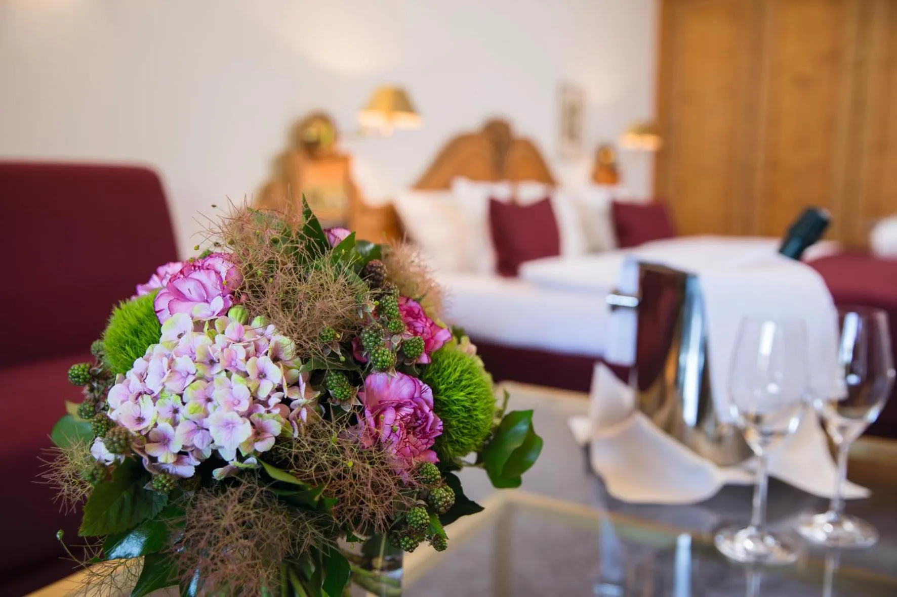 Bed in Hotel Traube Tonbach