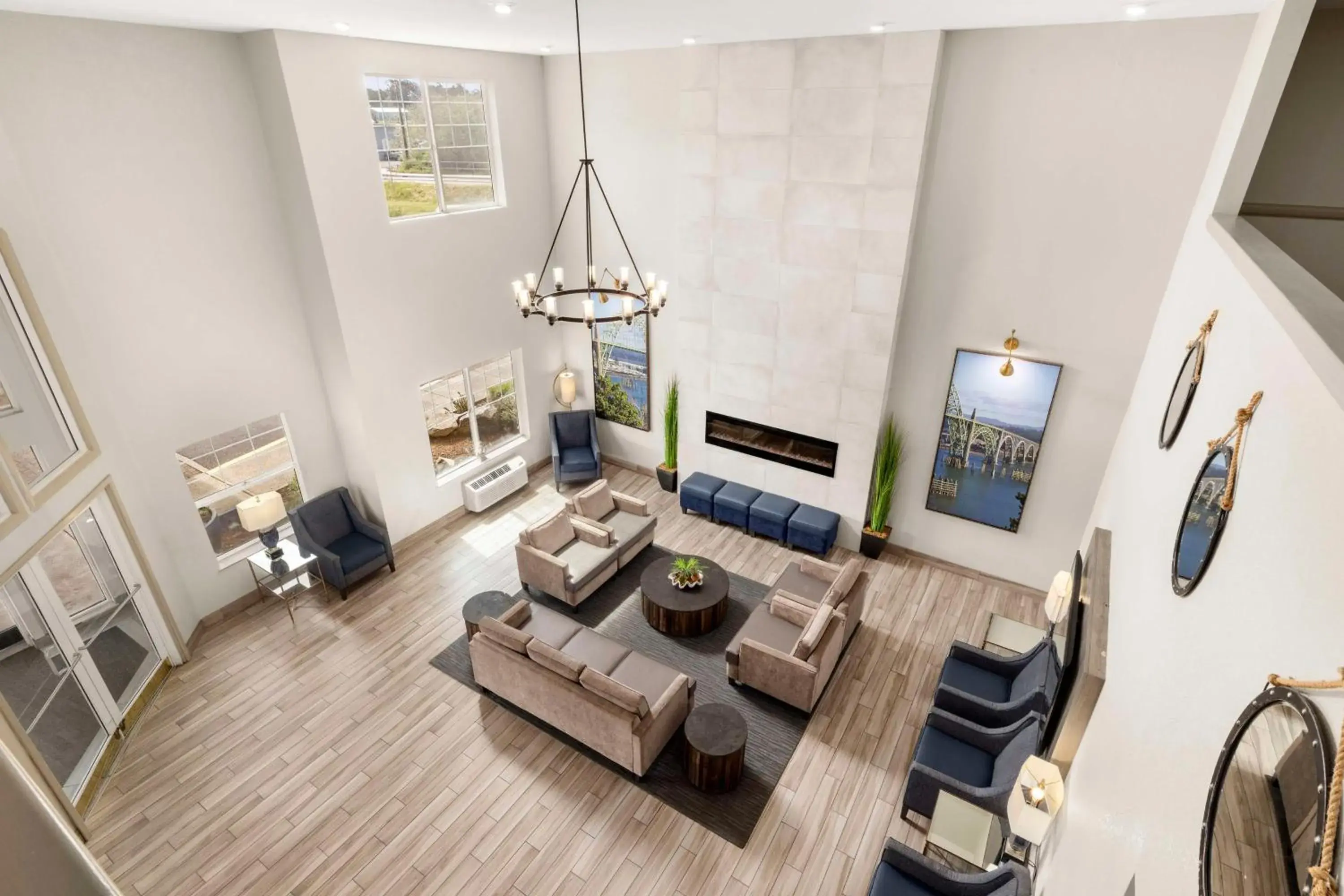 Lobby or reception in La Quinta by Wyndham Newport Lobby or reception in La Quinta by Wyndham Newport