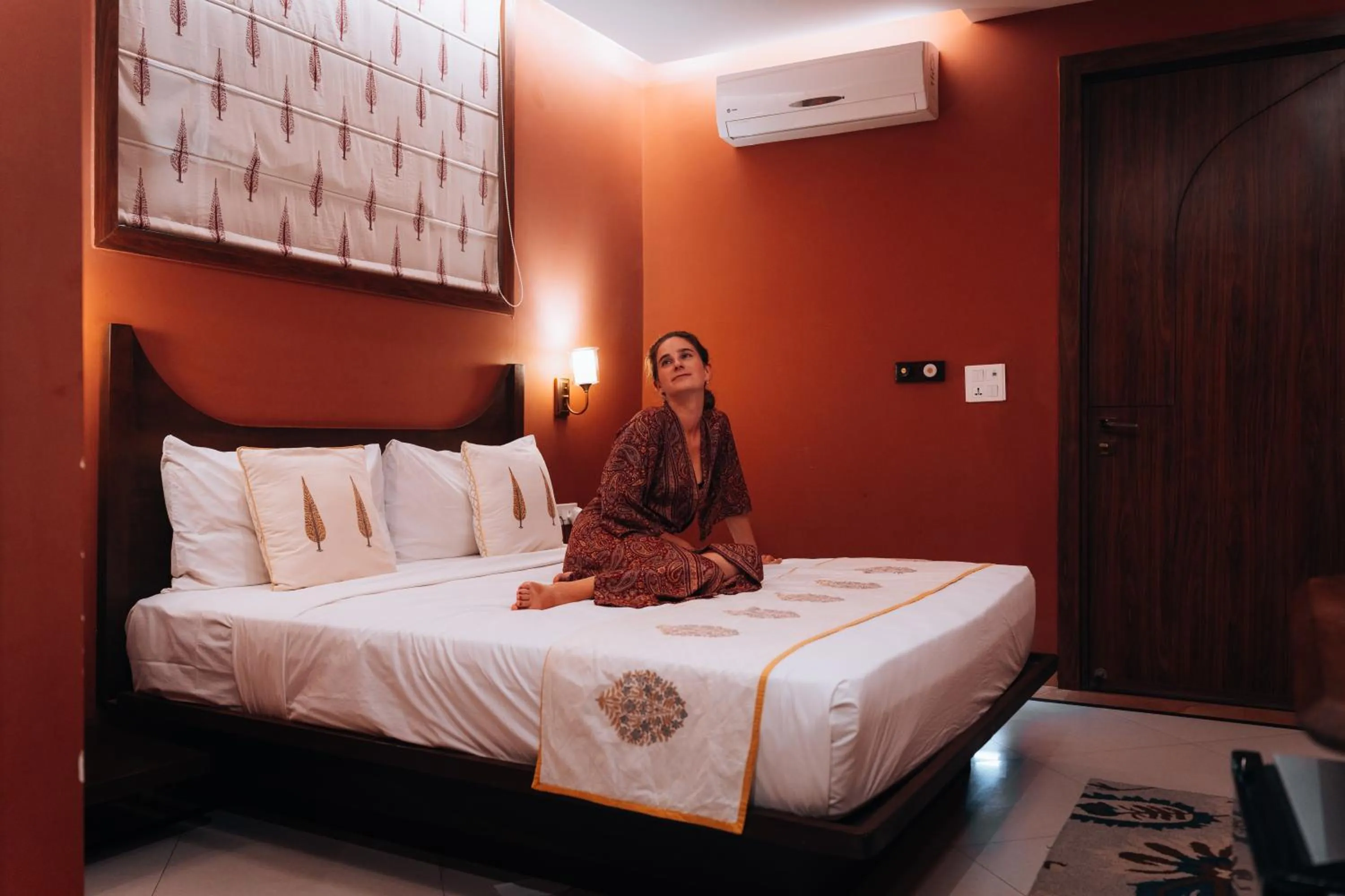 Bed in Ekaa Villa near Taj Mahal