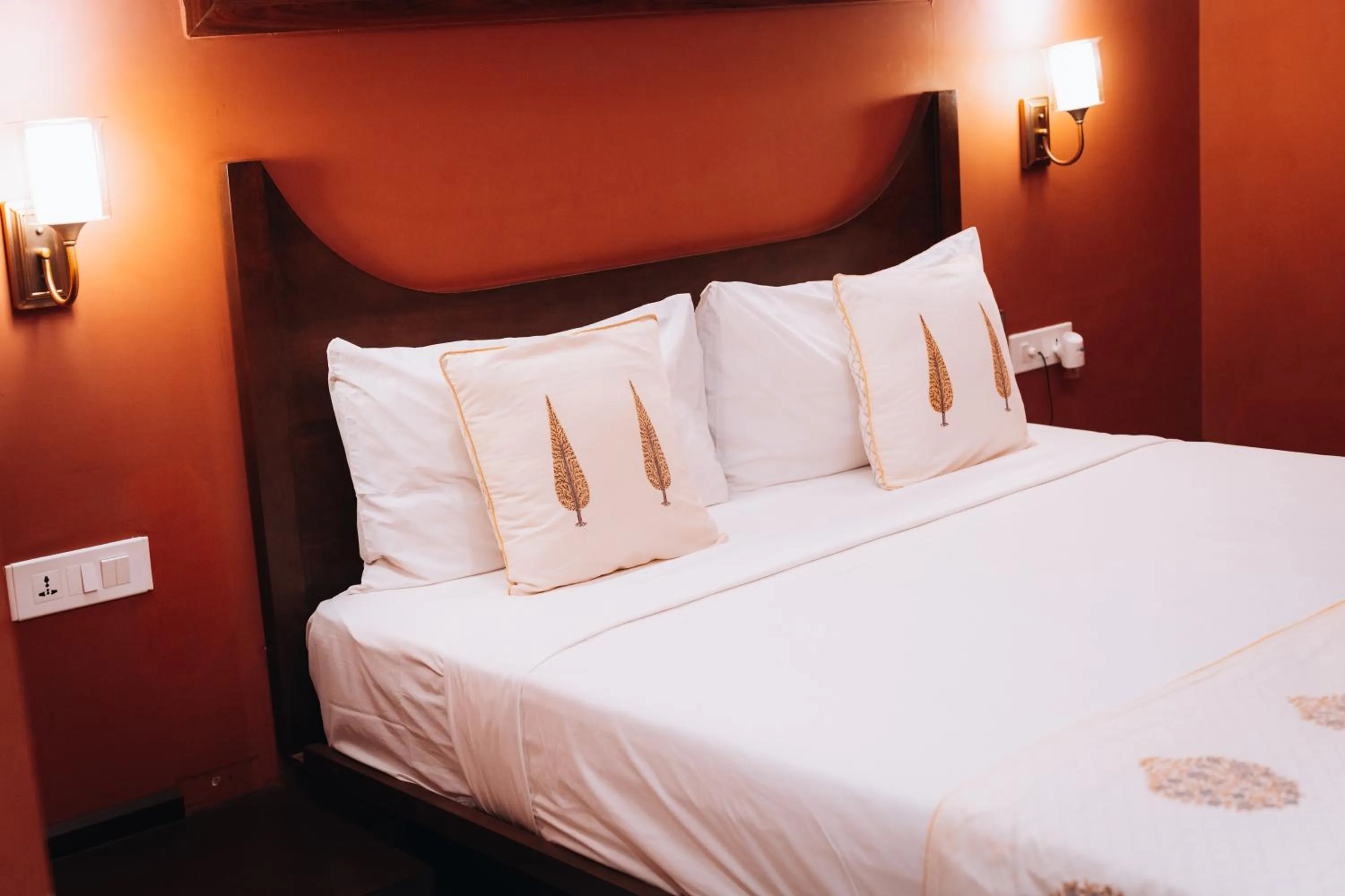 Bed in Ekaa Villa near Taj Mahal