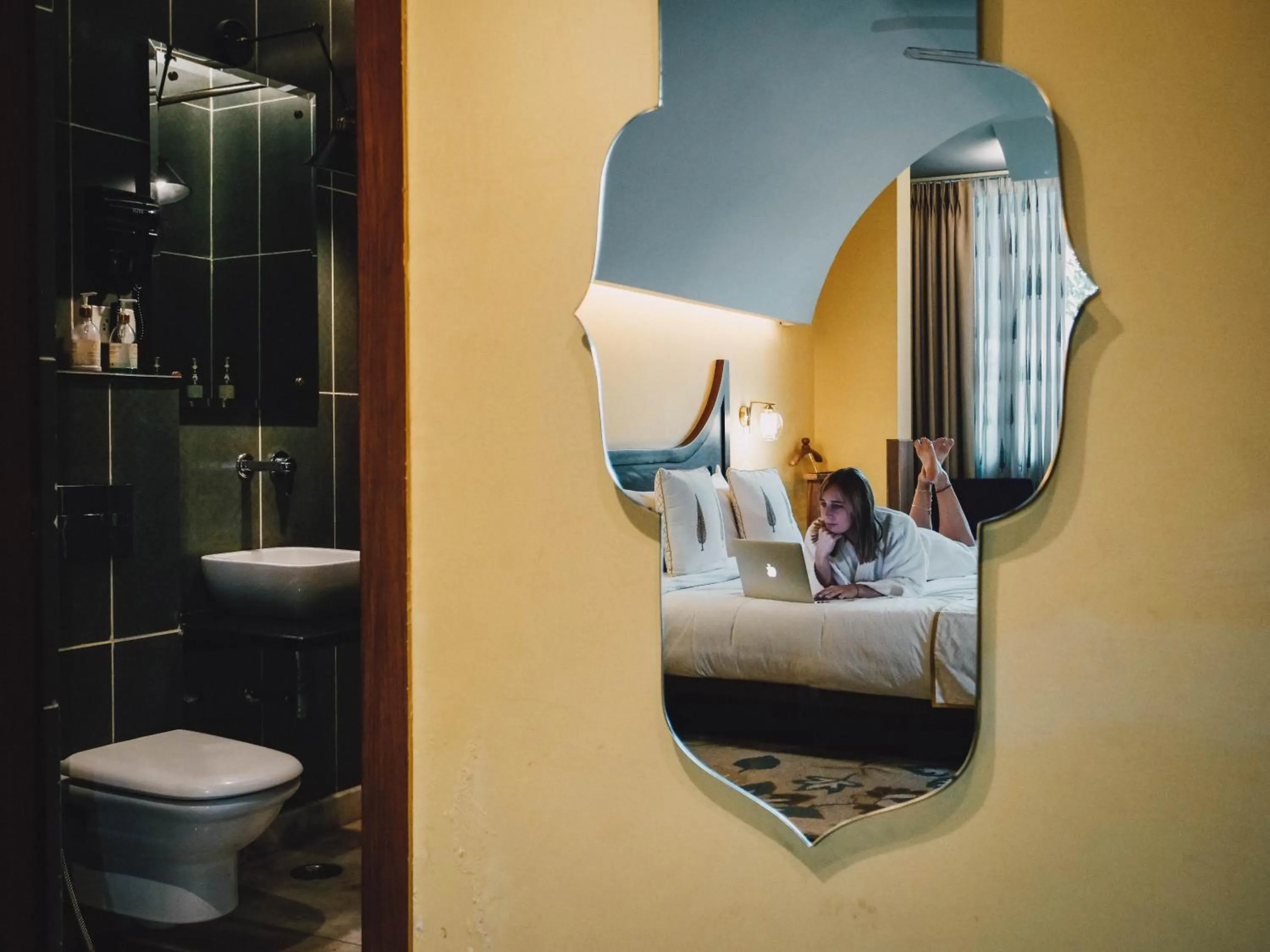 Bathroom in Ekaa Villa near Taj Mahal