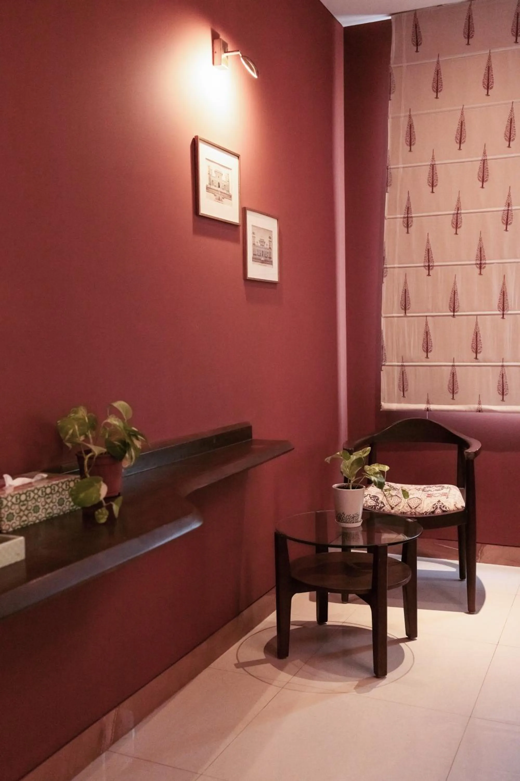 Seating area in Ekaa Villa near Taj Mahal