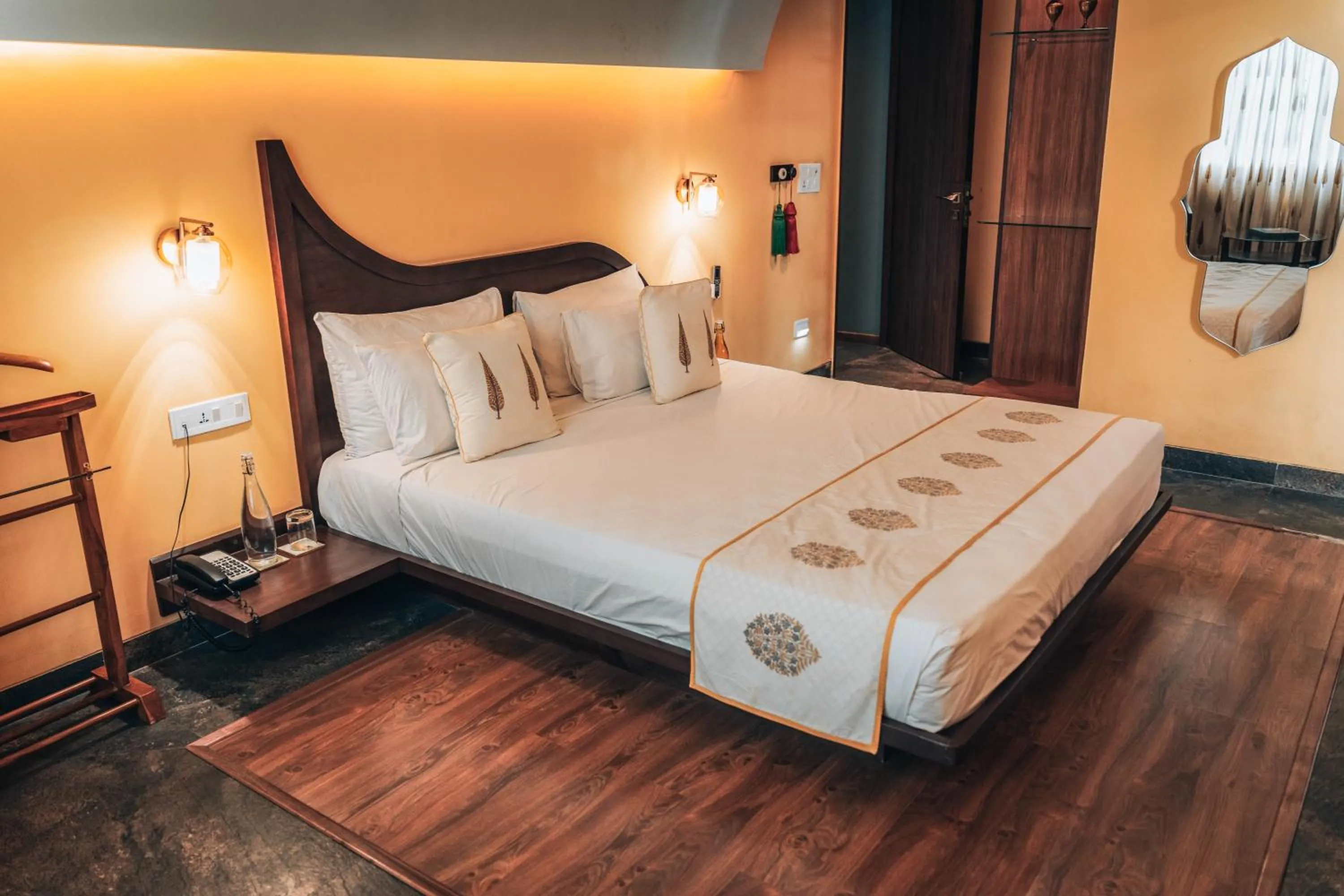 Bed in Ekaa Villa near Taj Mahal