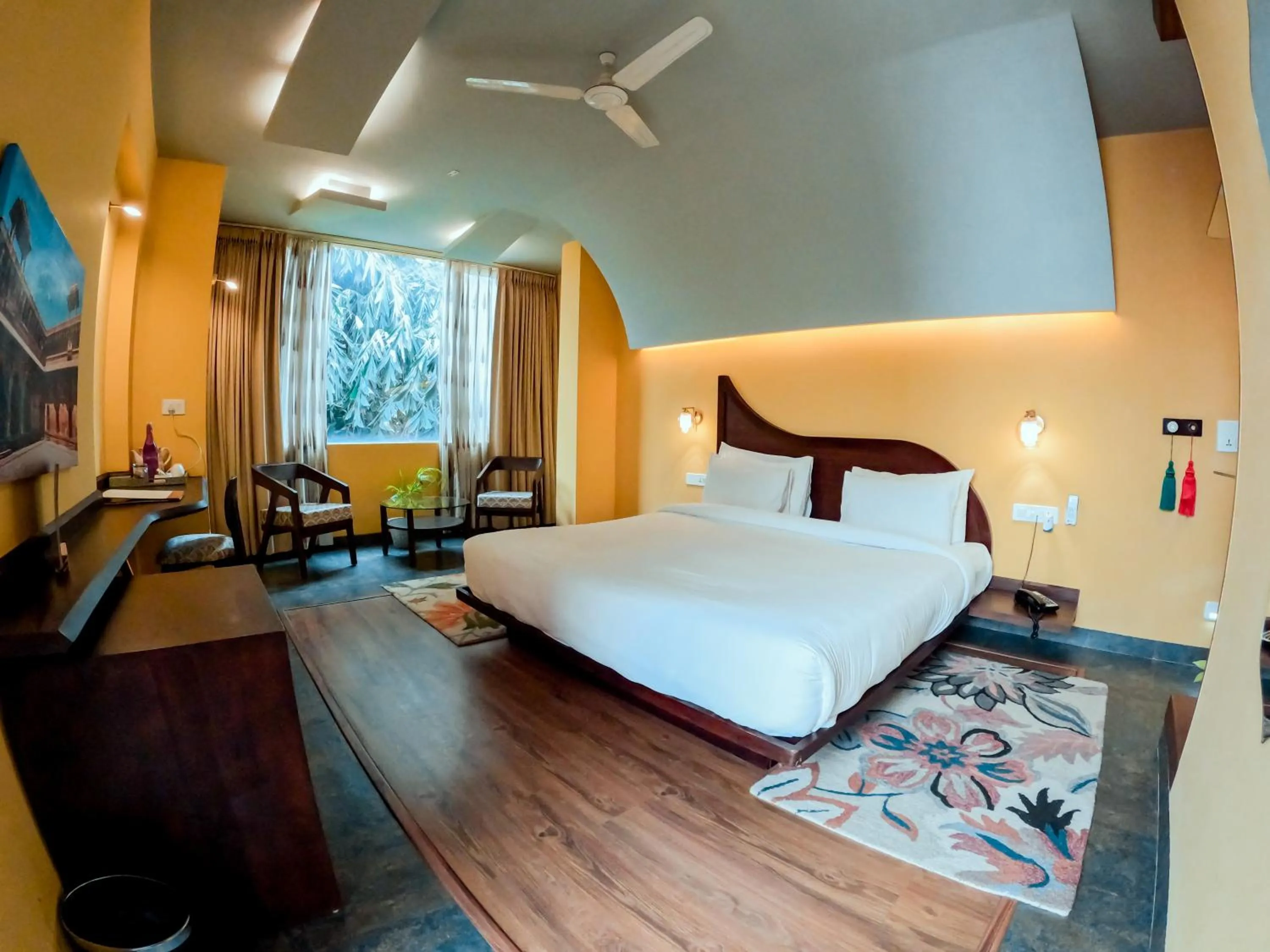 Bedroom, Bed in Ekaa Villa near Taj Mahal