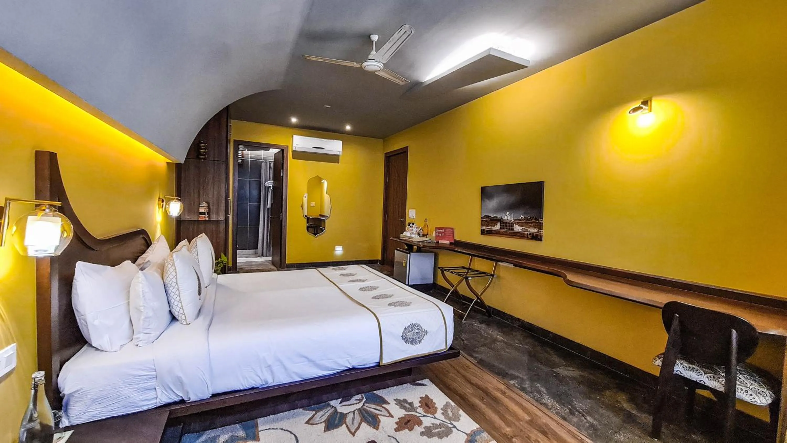 Bed in Ekaa Villa near Taj Mahal