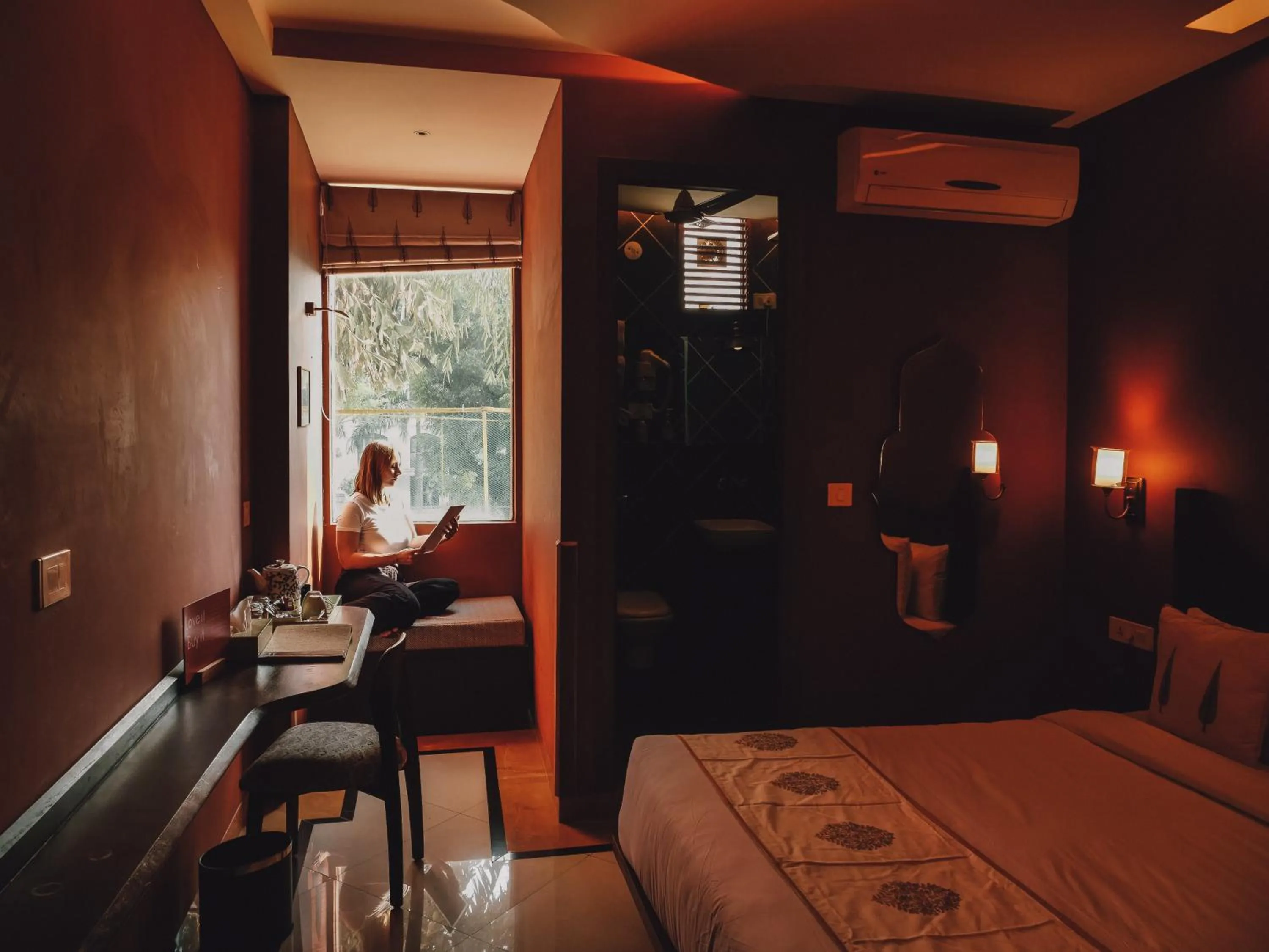 Bed in Ekaa Villa near Taj Mahal