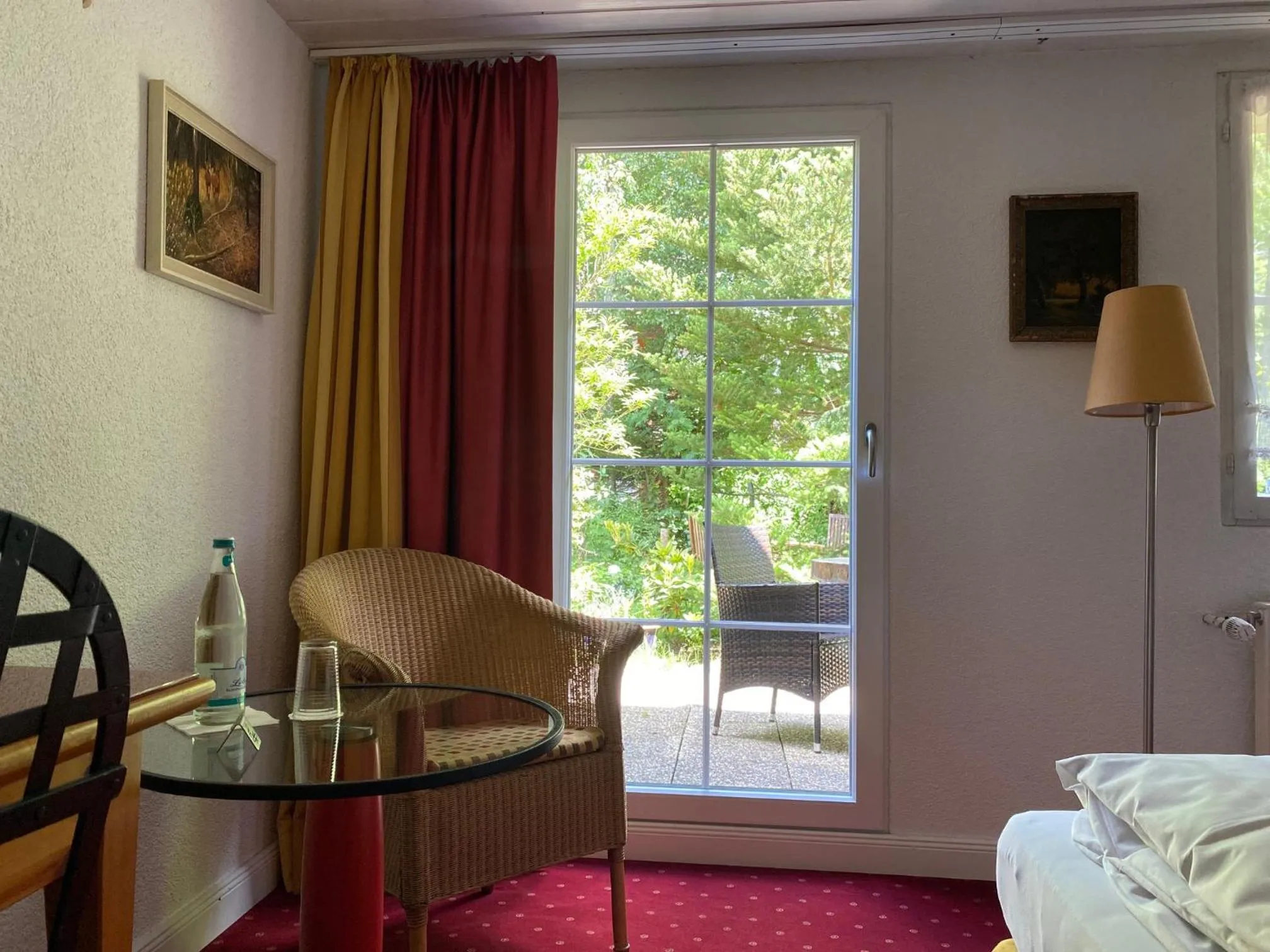Garden view in Hotel Hirschen