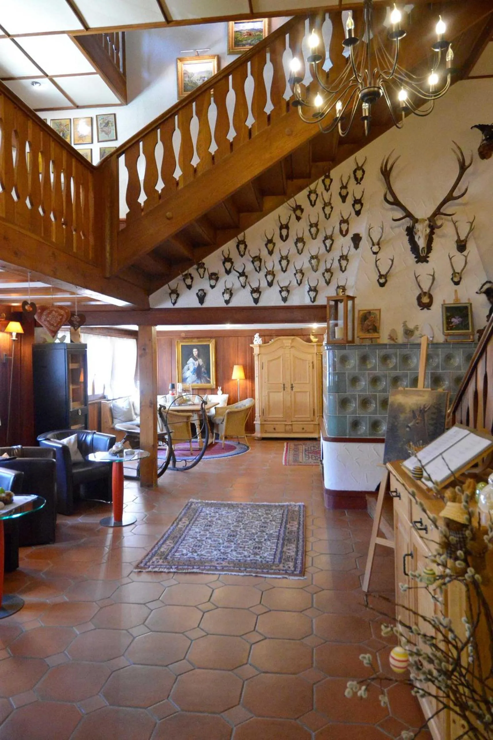 Lobby or reception in Hotel Hirschen