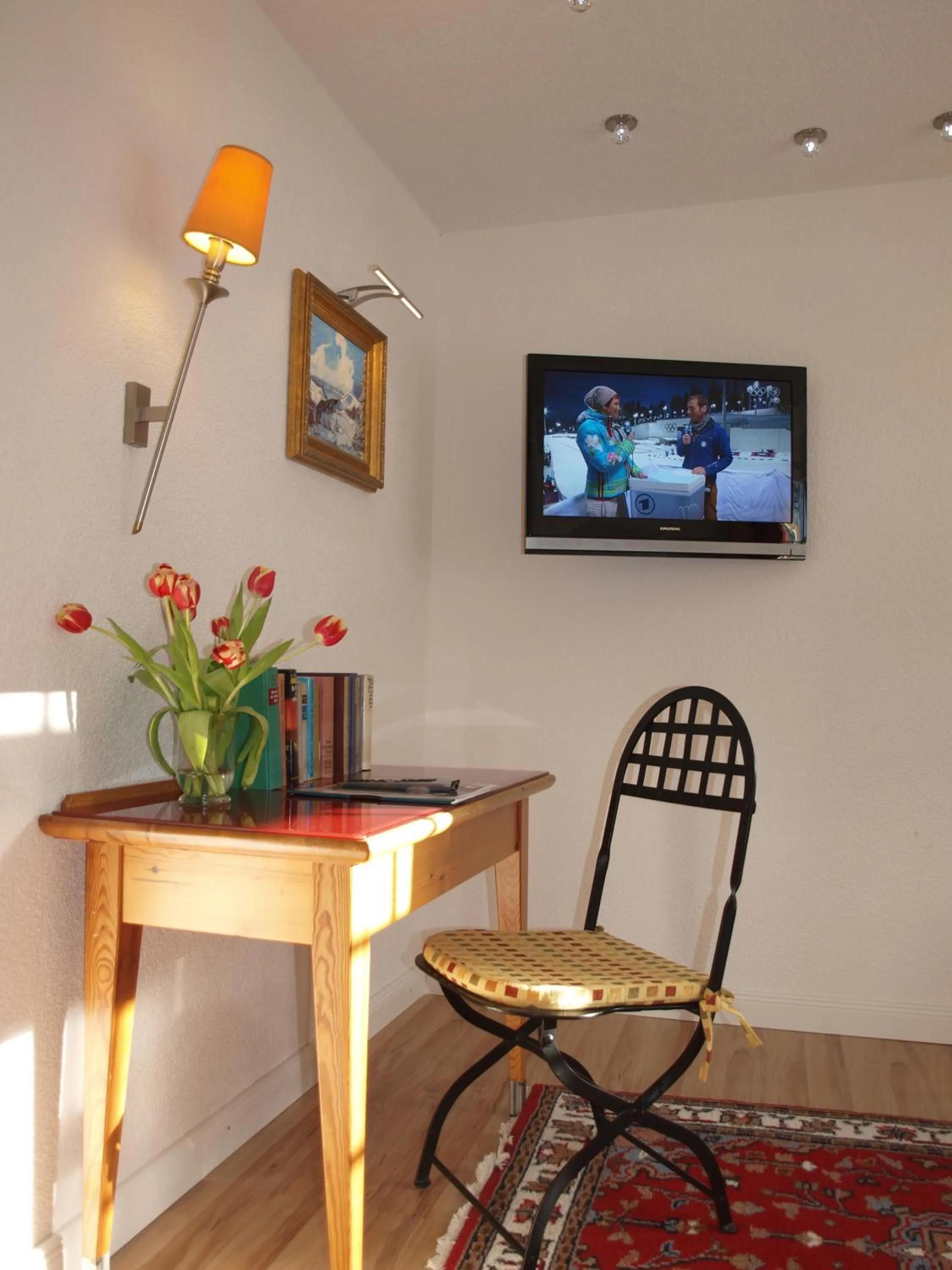 Seating area in Hotel Hirschen
