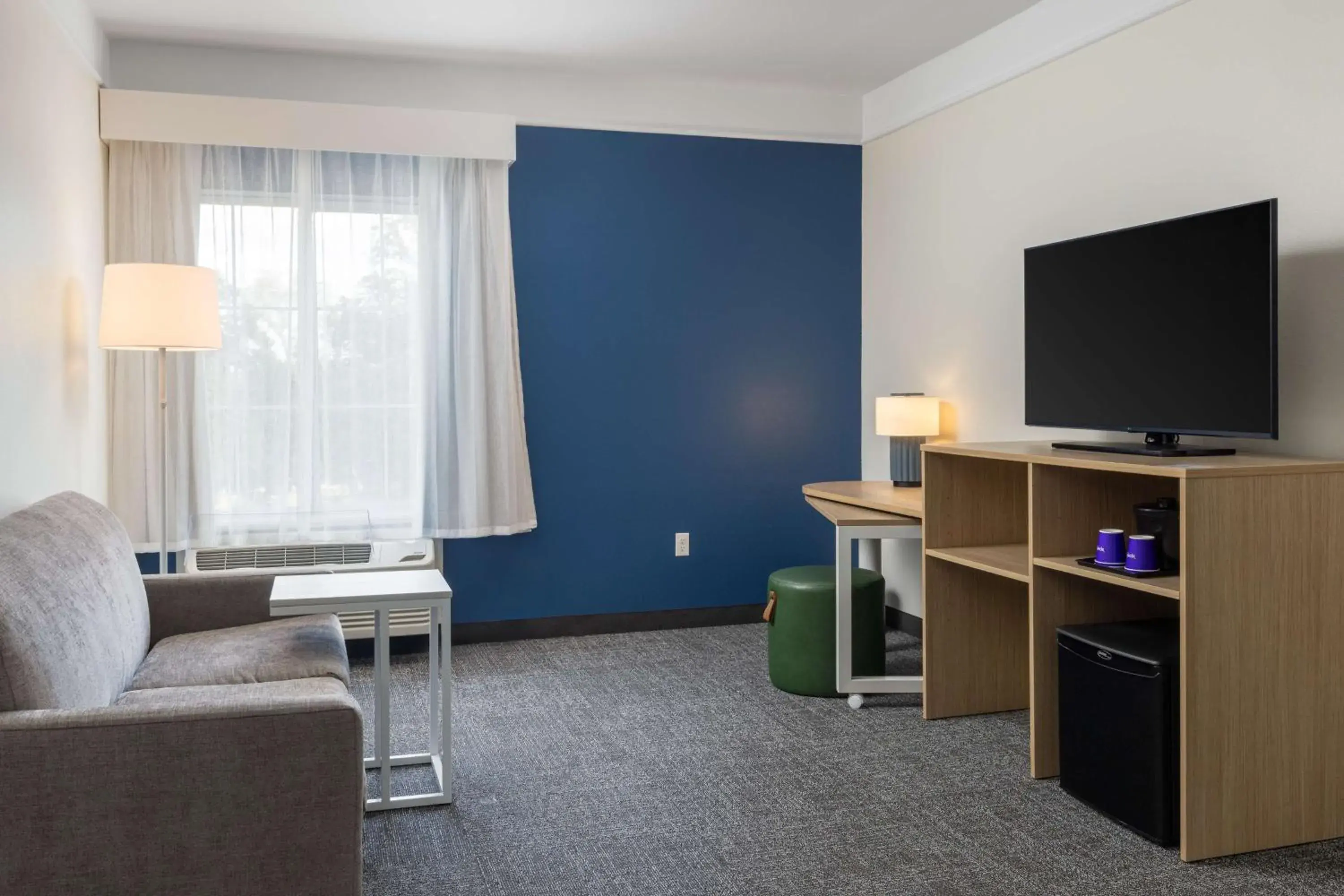 Living room in Spark by Hilton Houston West Clay Road Living room in Spark by Hilton Houston West Clay Road