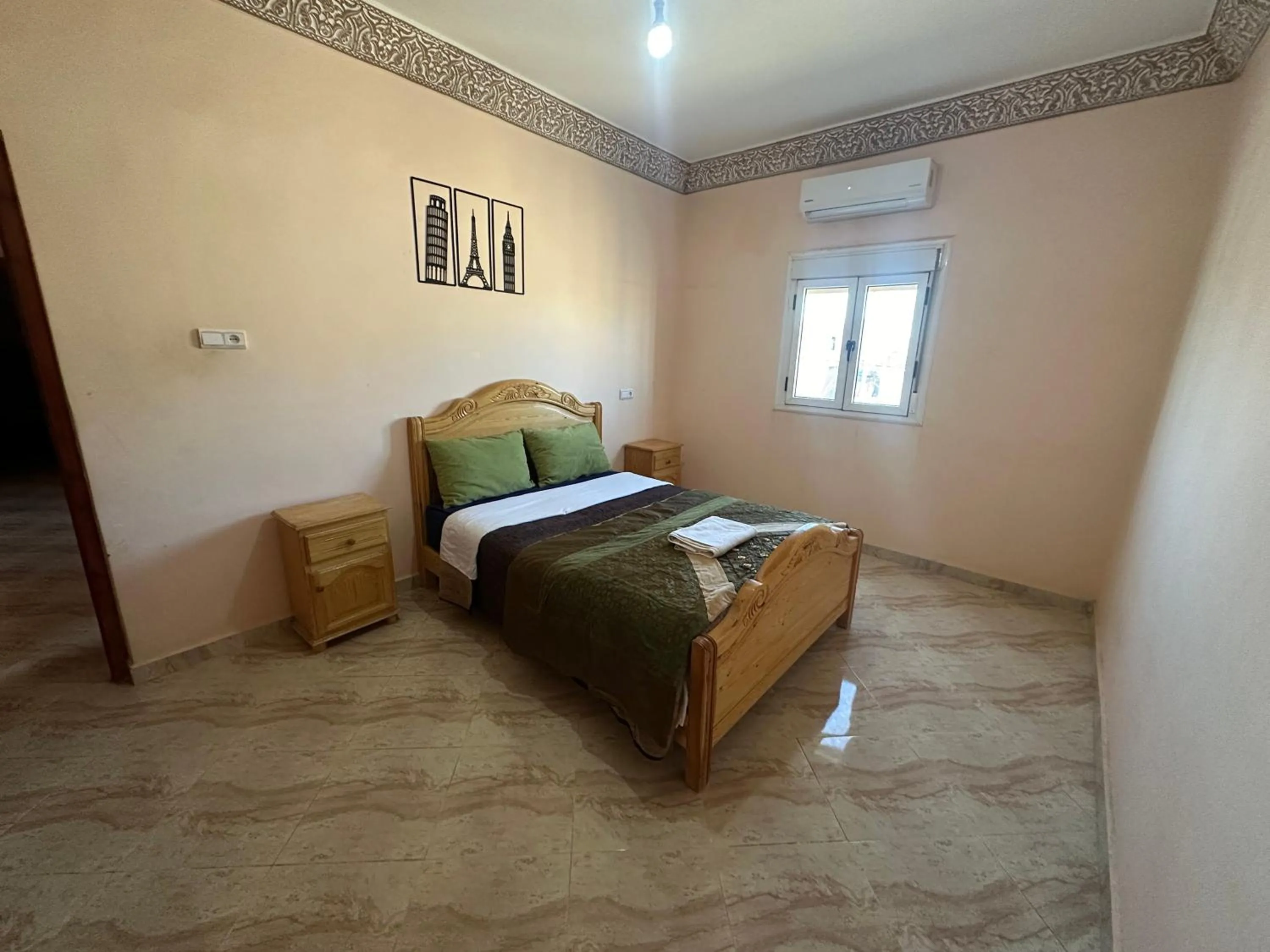 Bed in Merzouga desert apartment