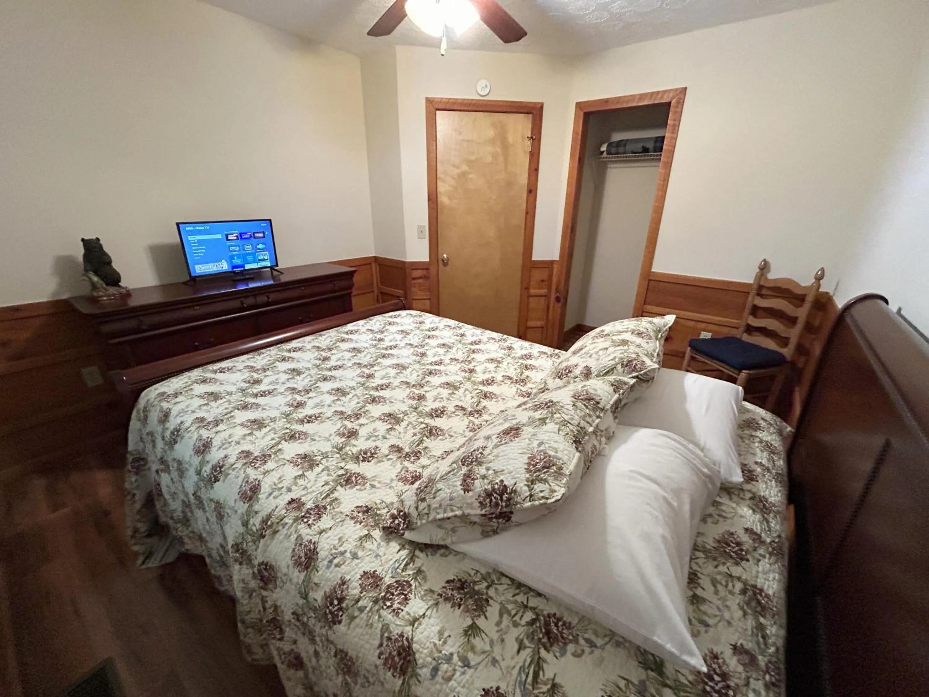 Bed in Tucked Away Cabin