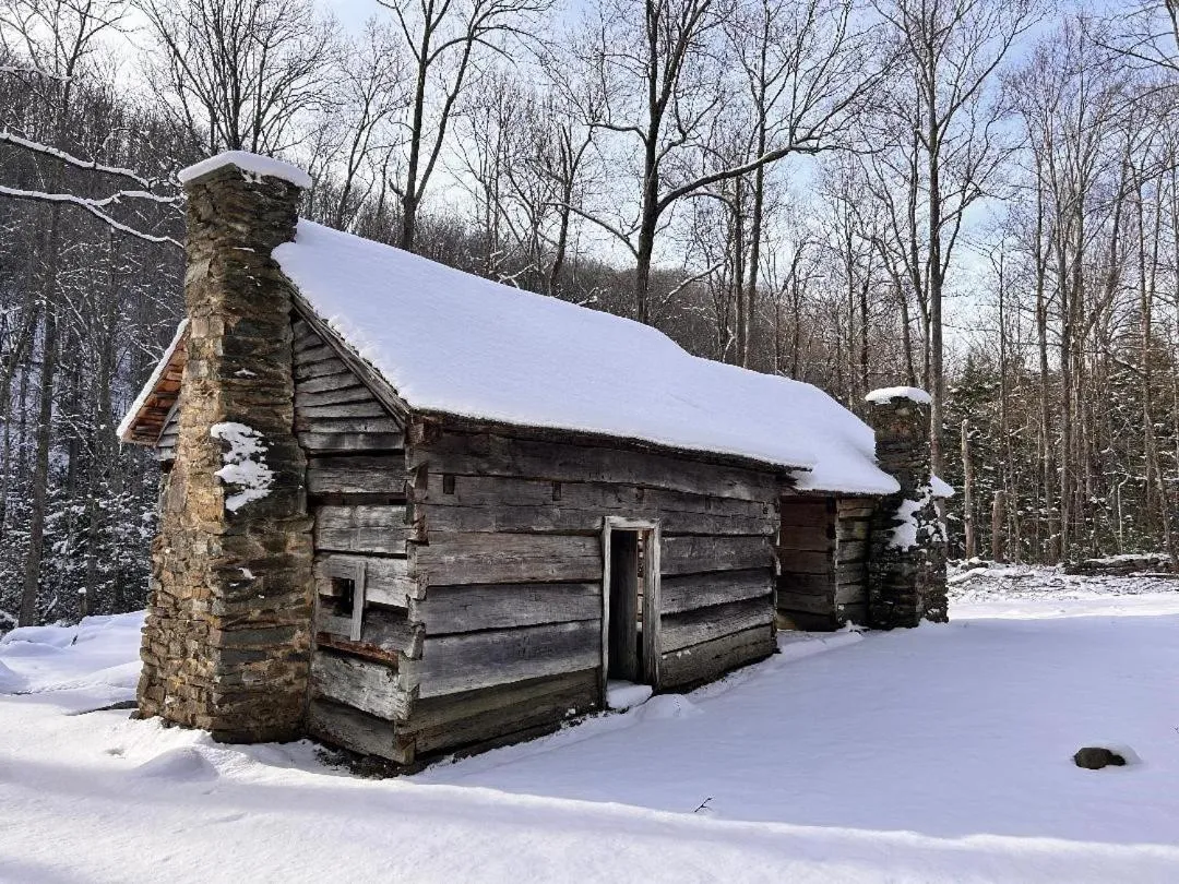 Hiking in Tucked Away Cabin