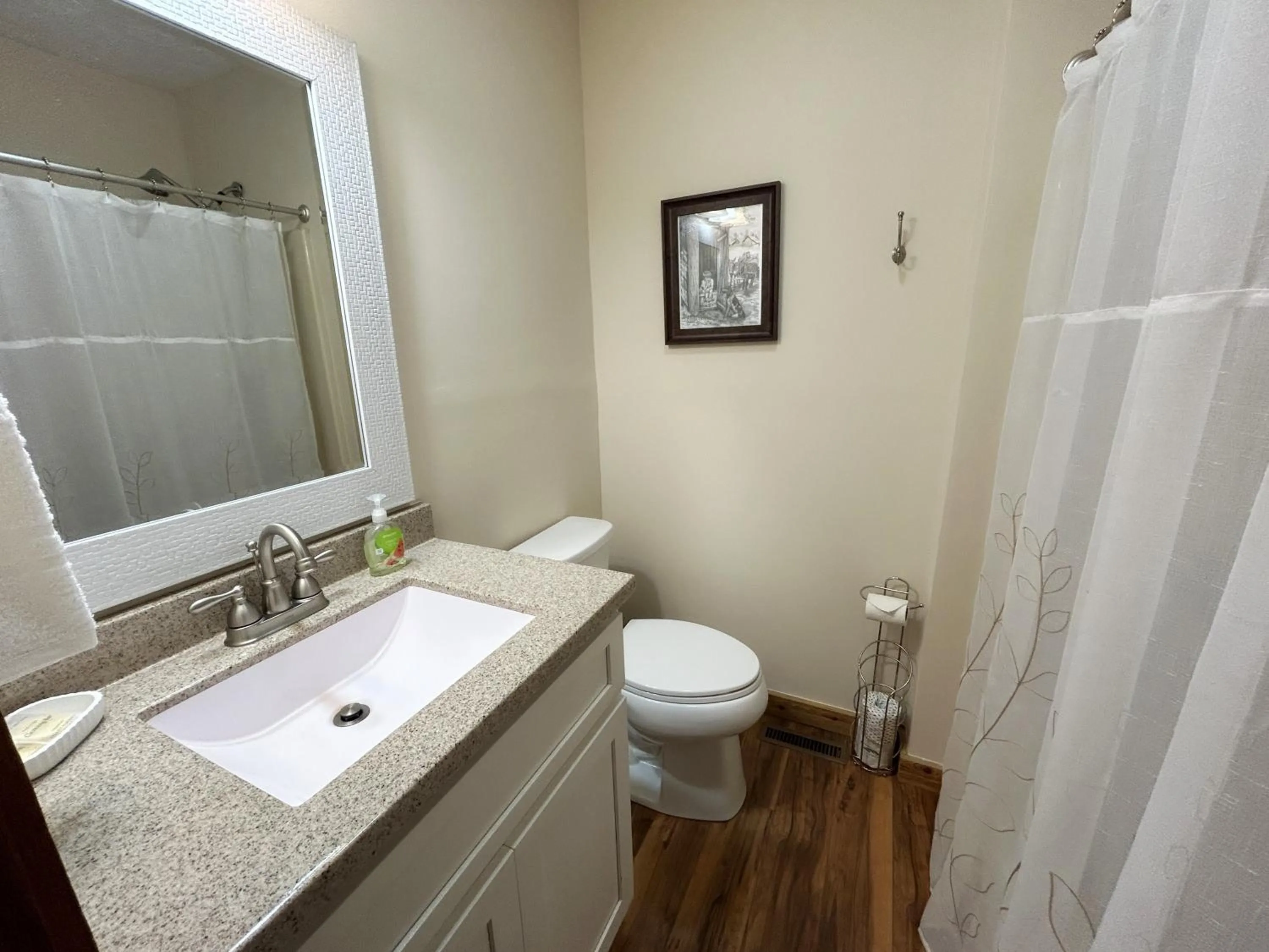Shower in Tucked Away Cabin