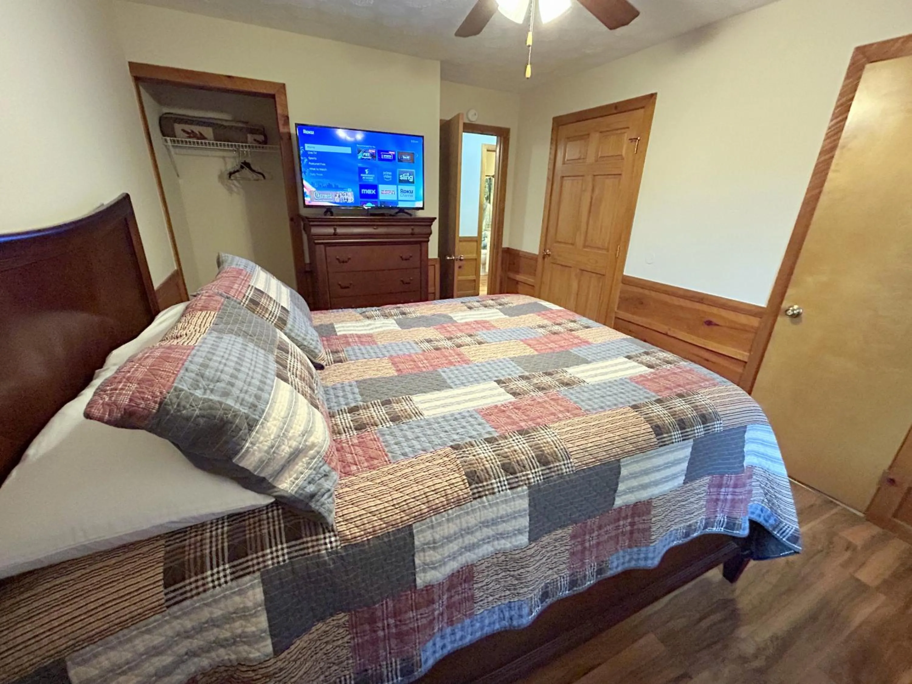 Bed in Tucked Away Cabin