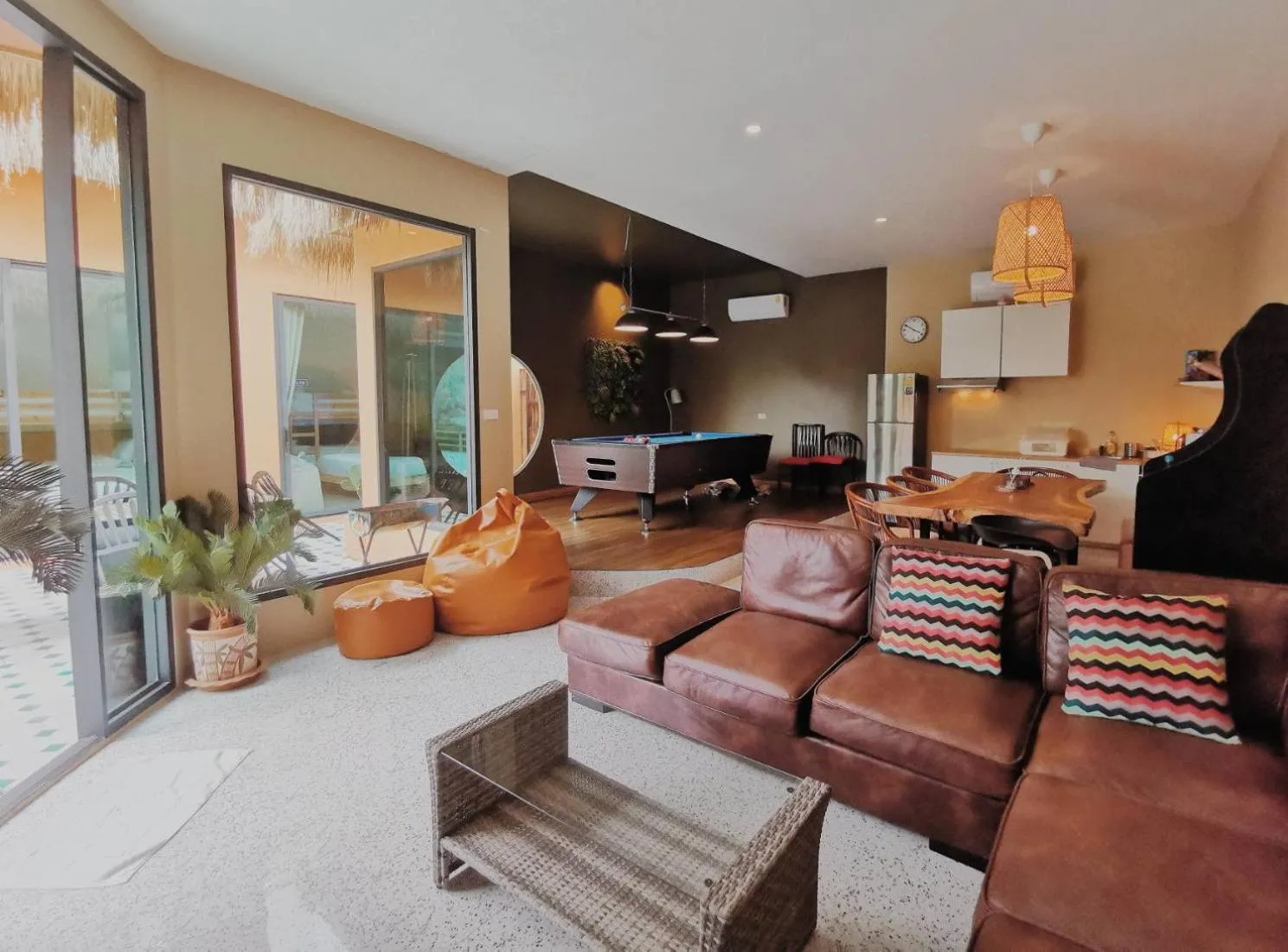 Living room in Dojo pool villa