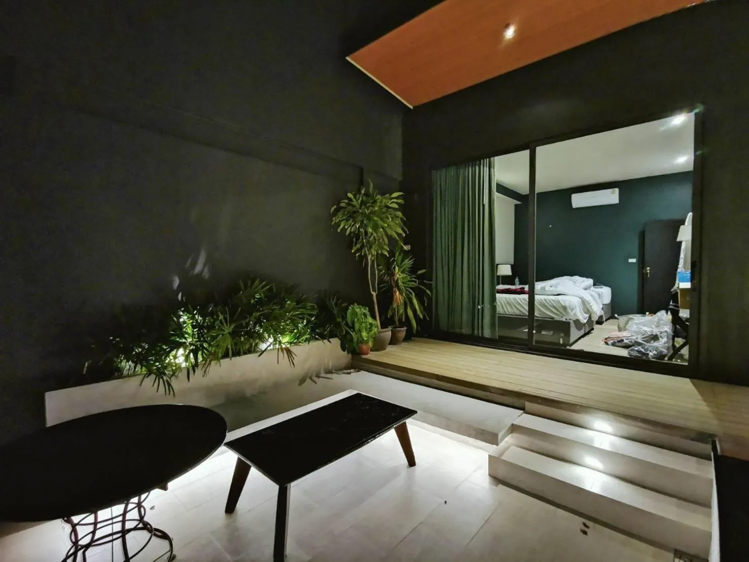 Balcony/Terrace, Bed in Dojo pool villa