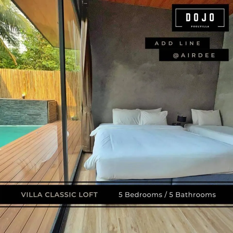 Bedroom, Bed in Dojo pool villa