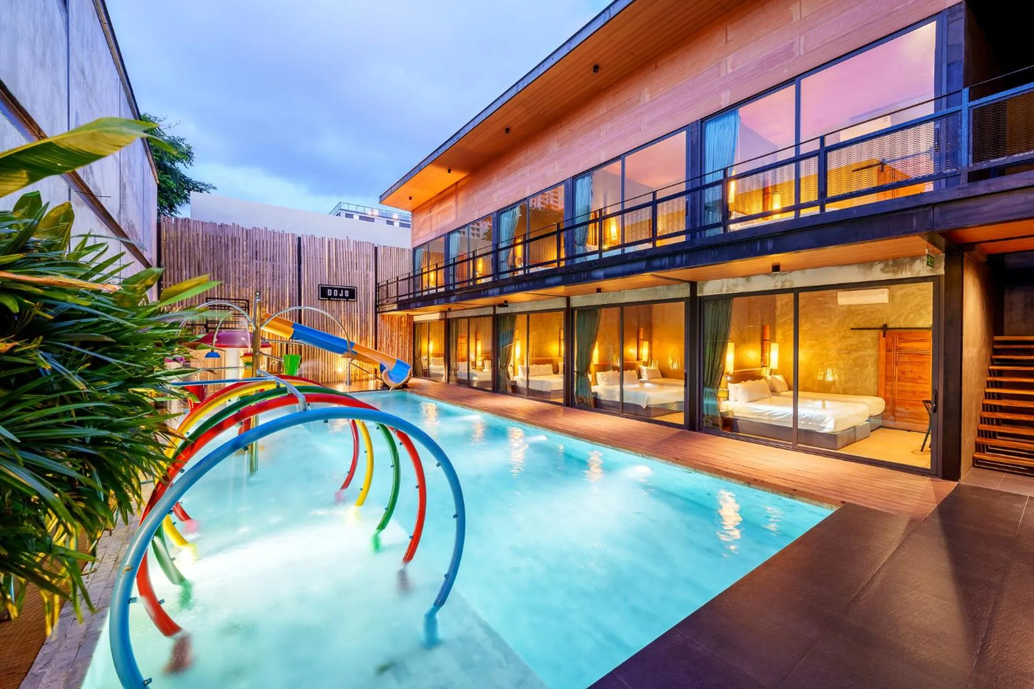 Property building in Dojo pool villa