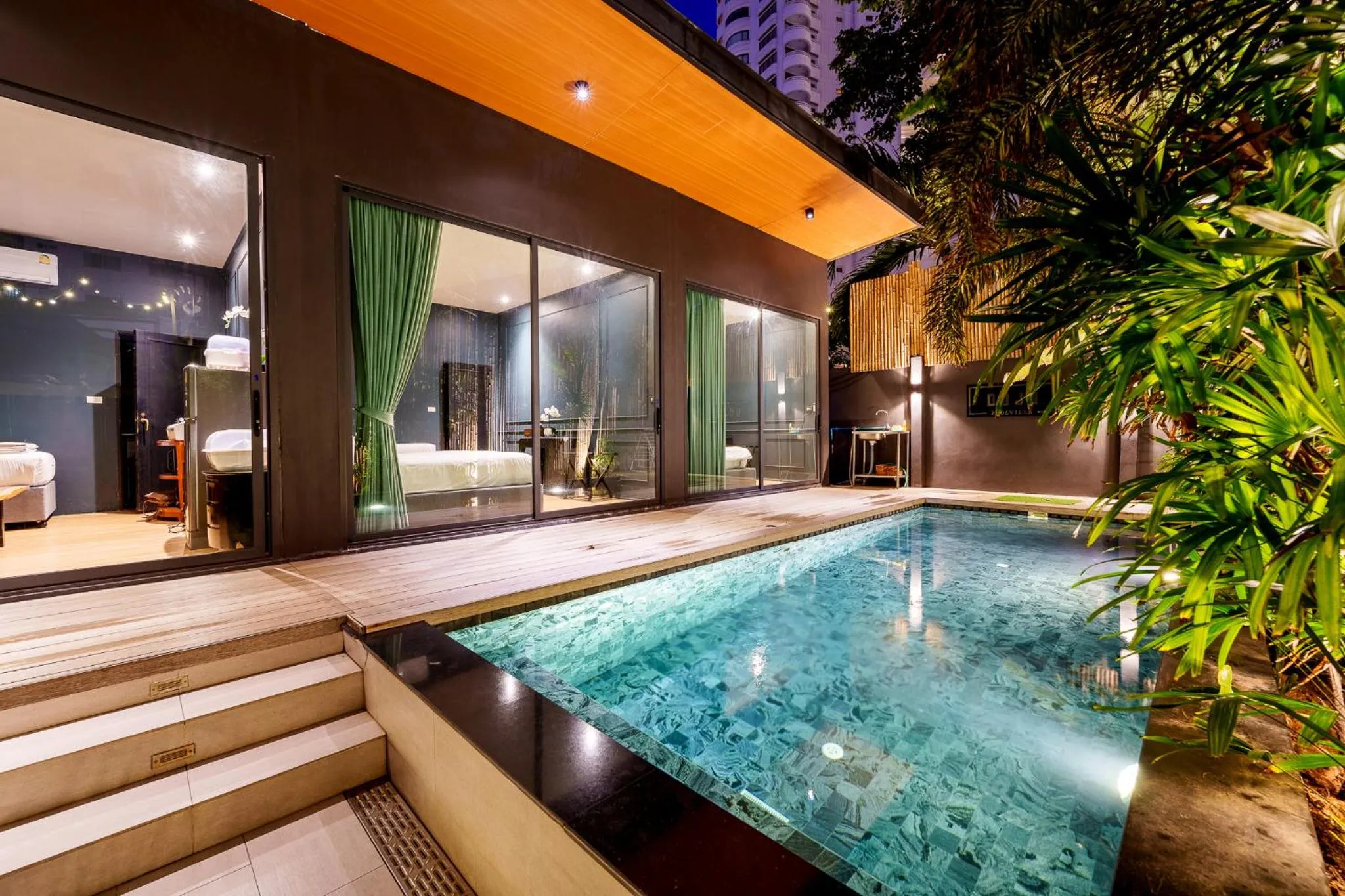 Pool view in Dojo pool villa