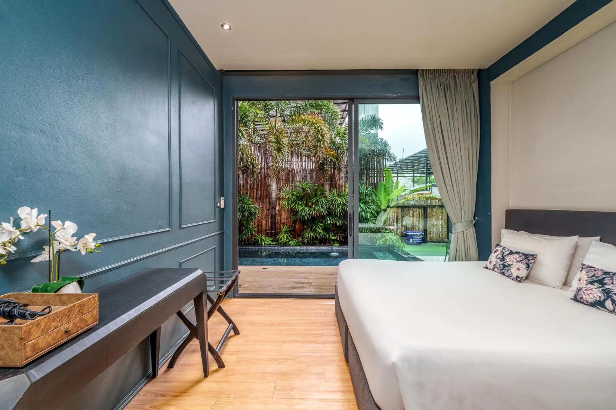 Bedroom, Bed in Dojo pool villa