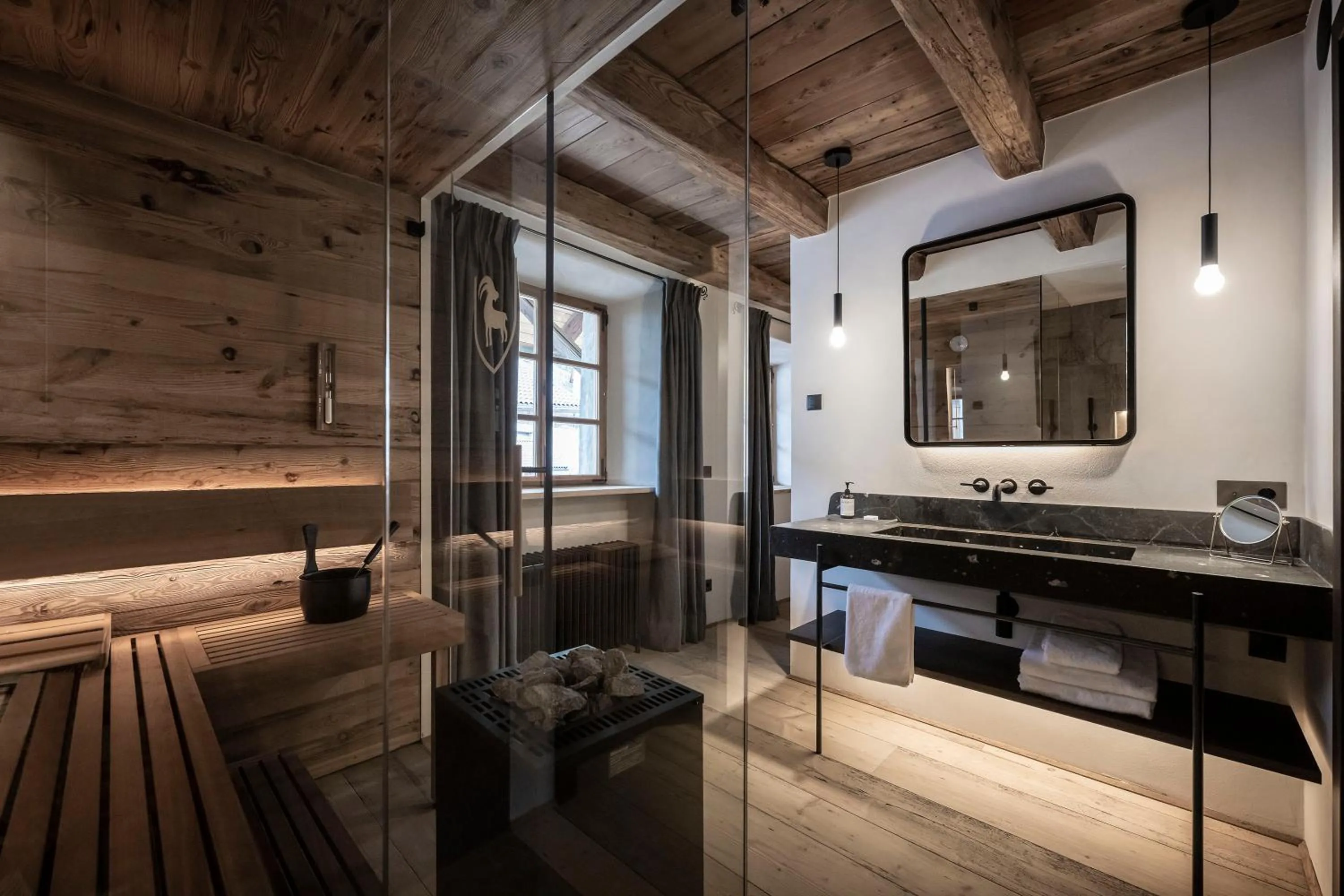 Bathroom in Hotel Ansitz Steinbock