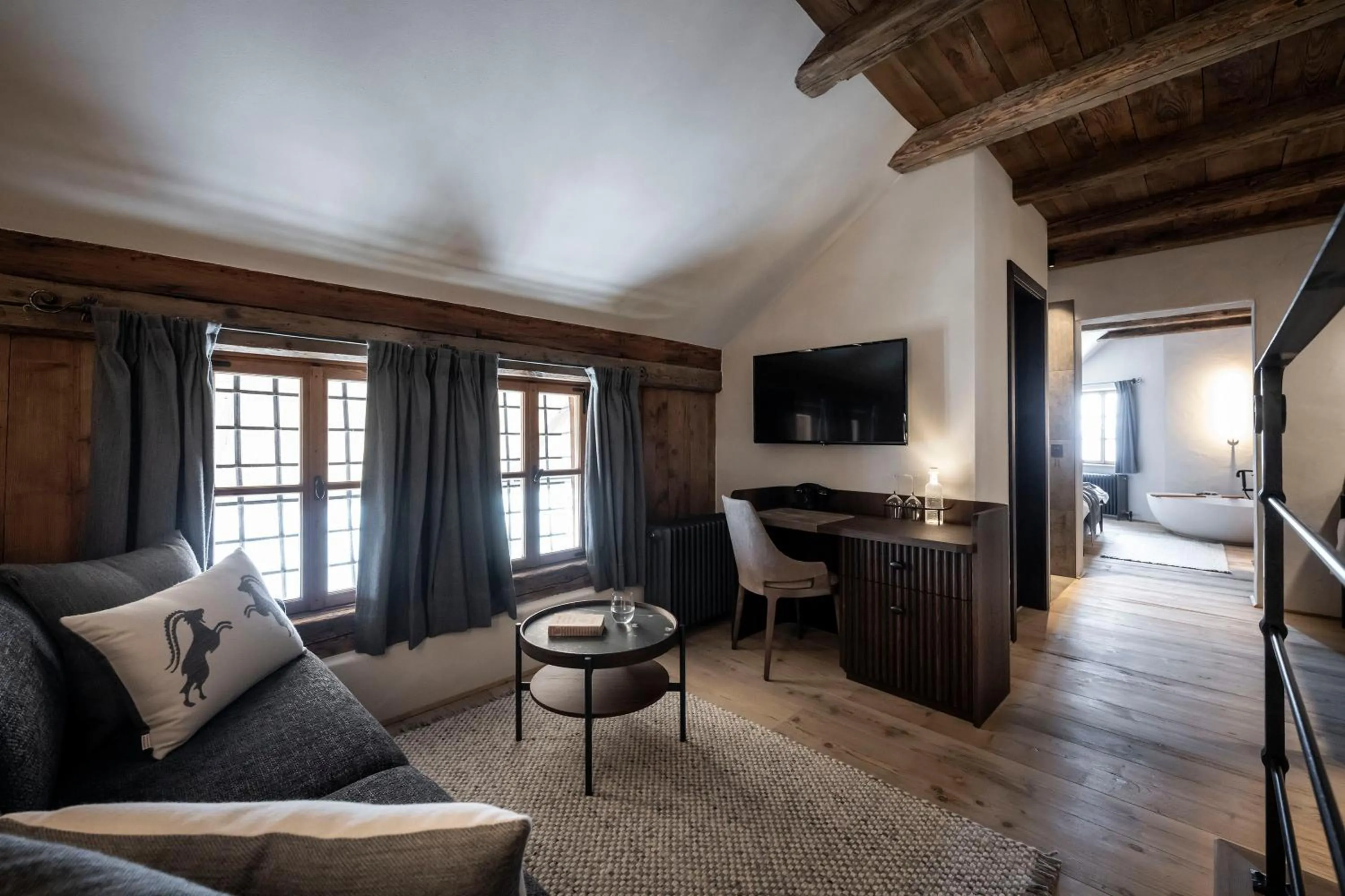 TV and multimedia, Bed in Hotel Ansitz Steinbock