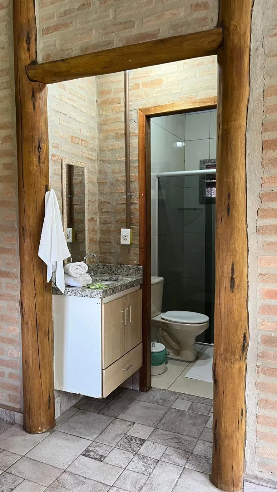 Bathroom in Vila das Mangabeiras Corumbau