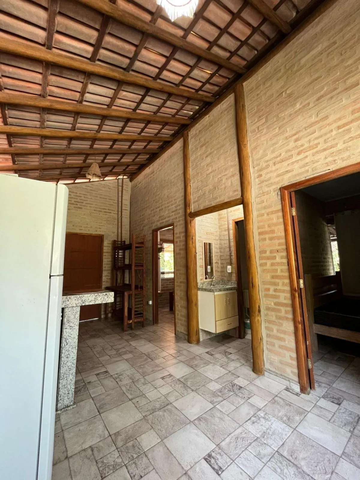 Kitchen or kitchenette in Vila das Mangabeiras Corumbau