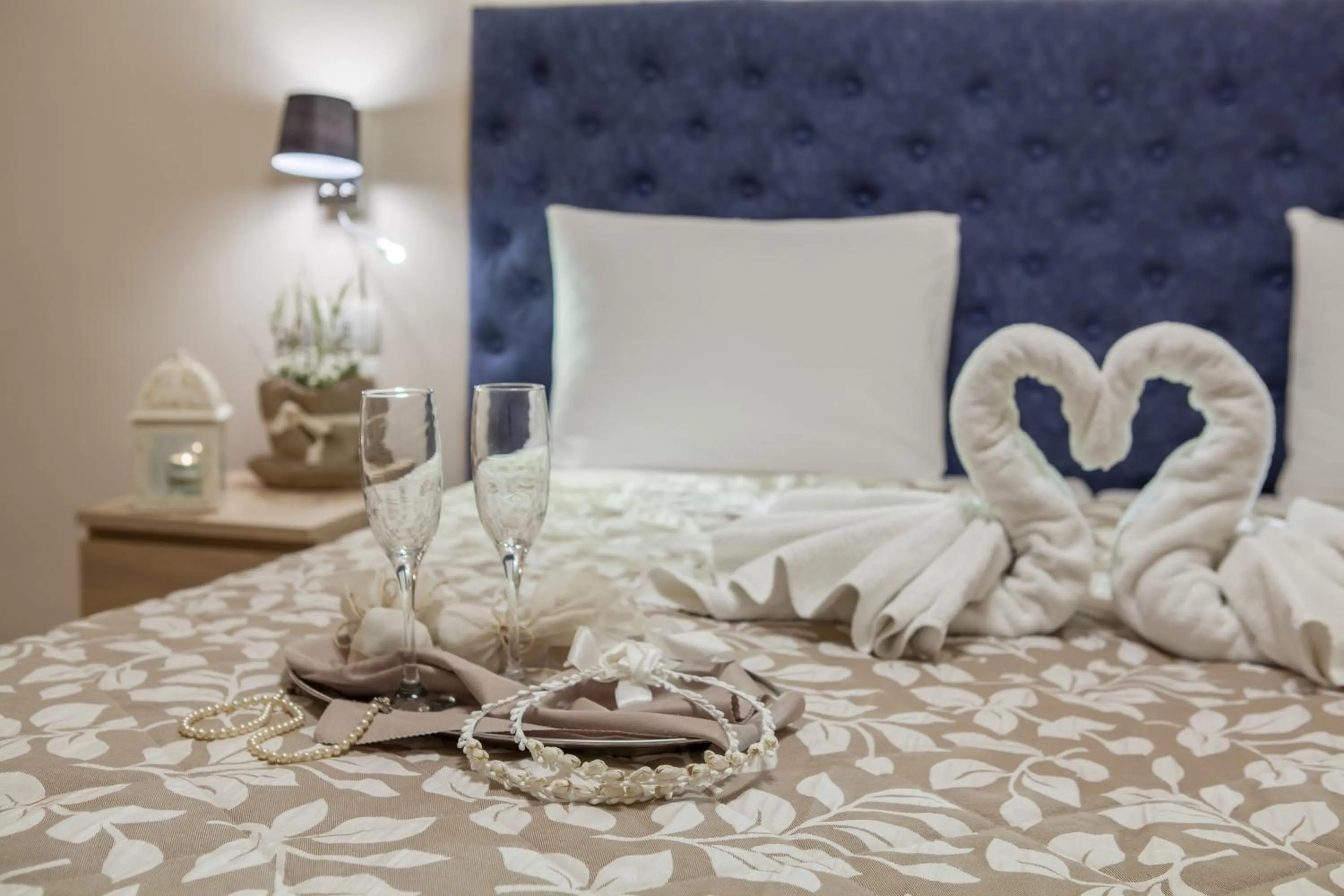 Bed in Pitsakis Hotel