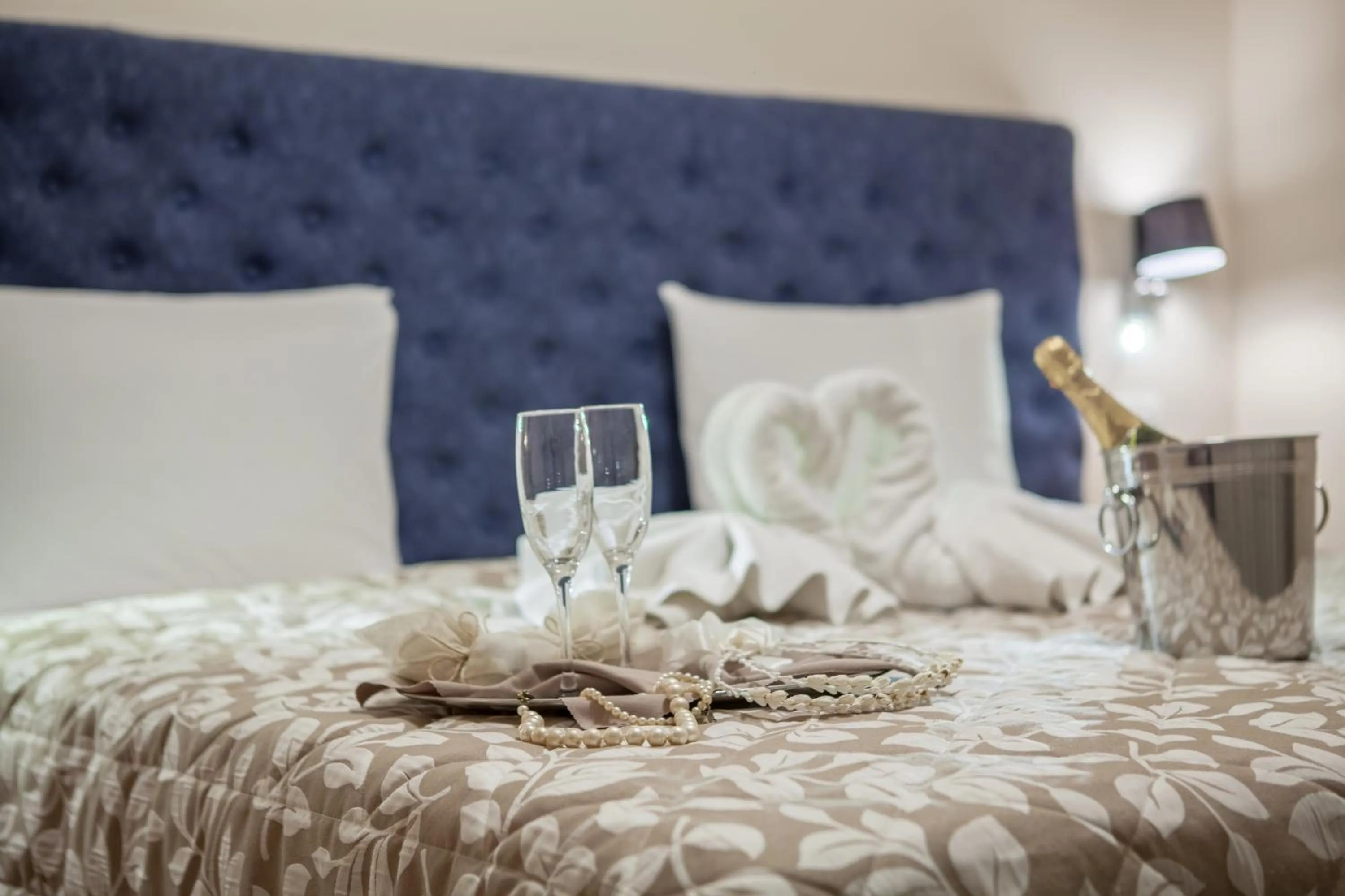 Bed in Pitsakis Hotel