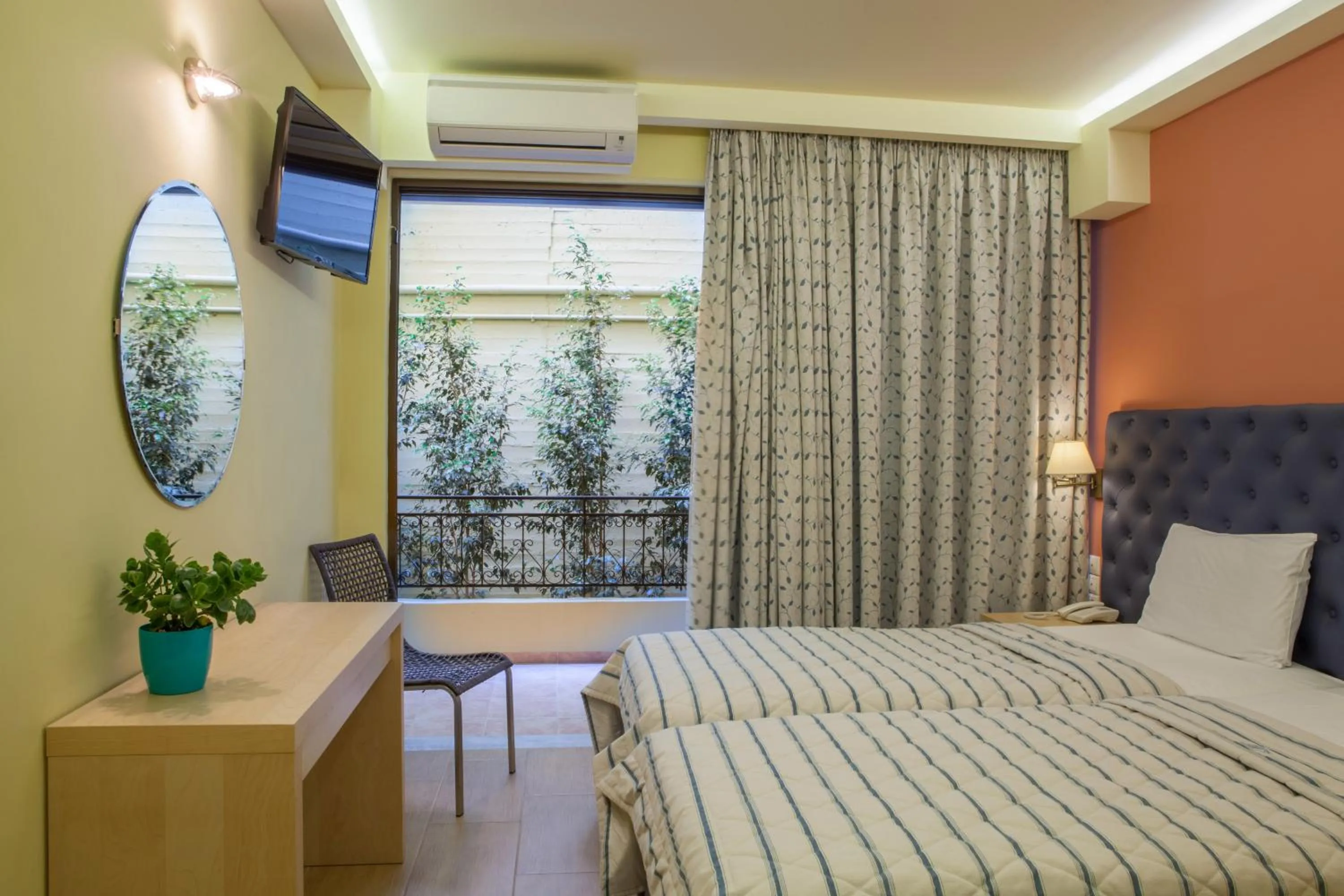 Bed in Pitsakis Hotel